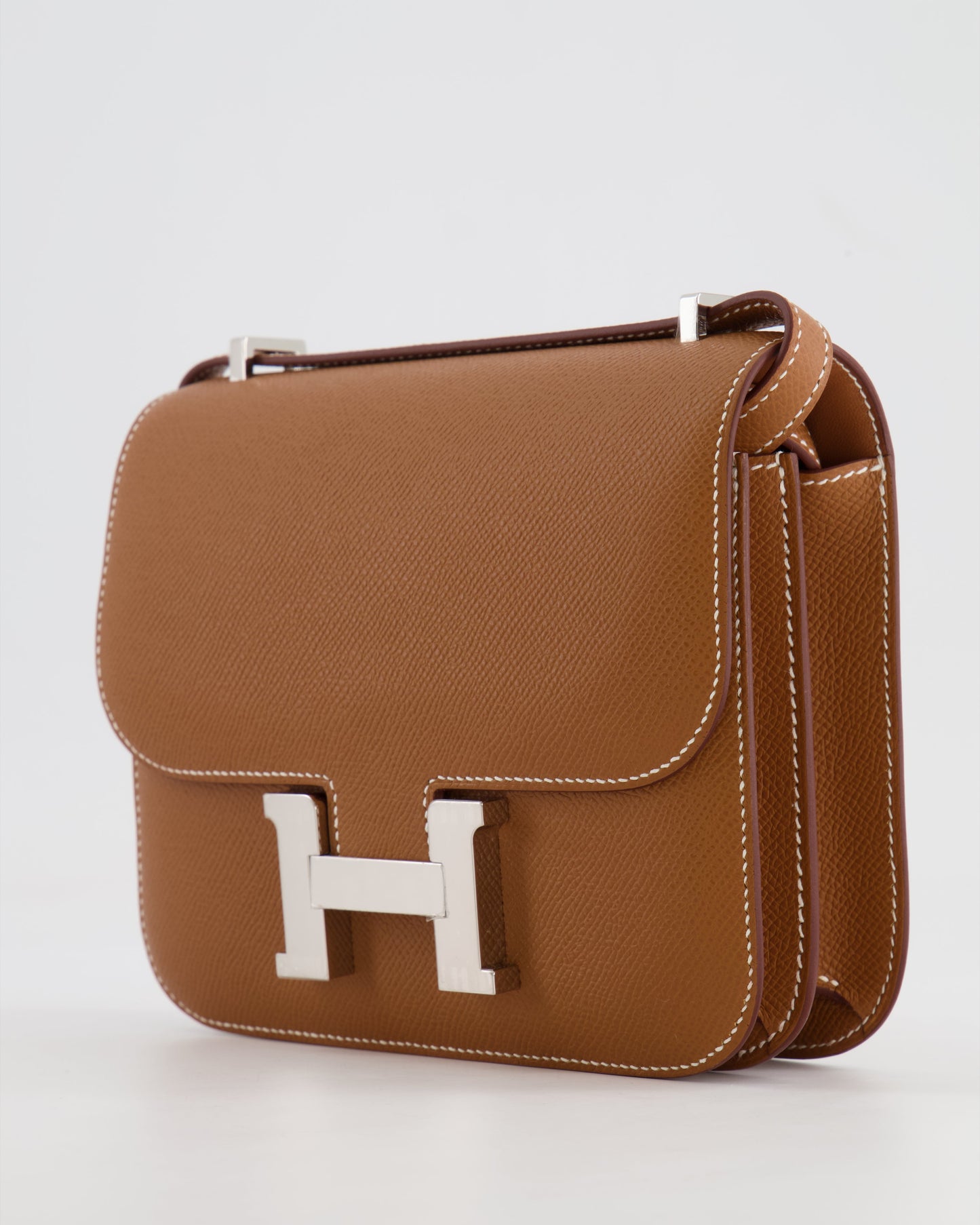 *HOT* Hermès Constance III 18 Miroir Bag in Gold Epsom Leather with Palladium Hardware