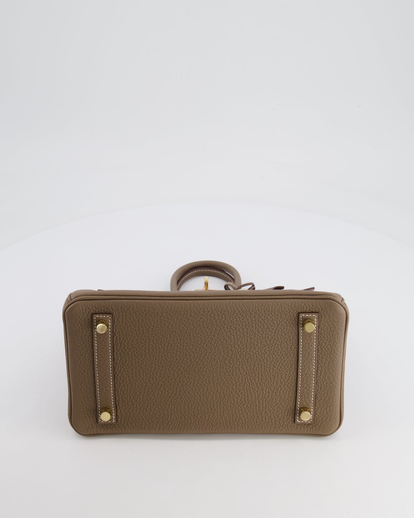 *HOT* Hermès Birkin Retourne 25 Bag in Etoupe Togo Leather with Gold Hardware
