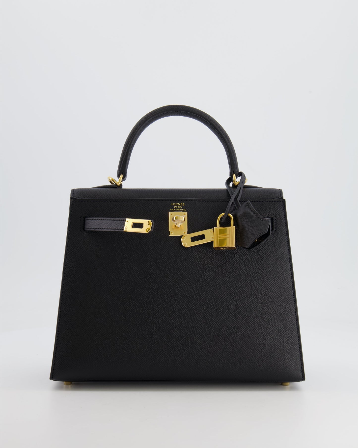 *HOLY GRAIL* Hermès Kelly 25 Sellier Bag in Noir Epsom Leather with Gold Hardware