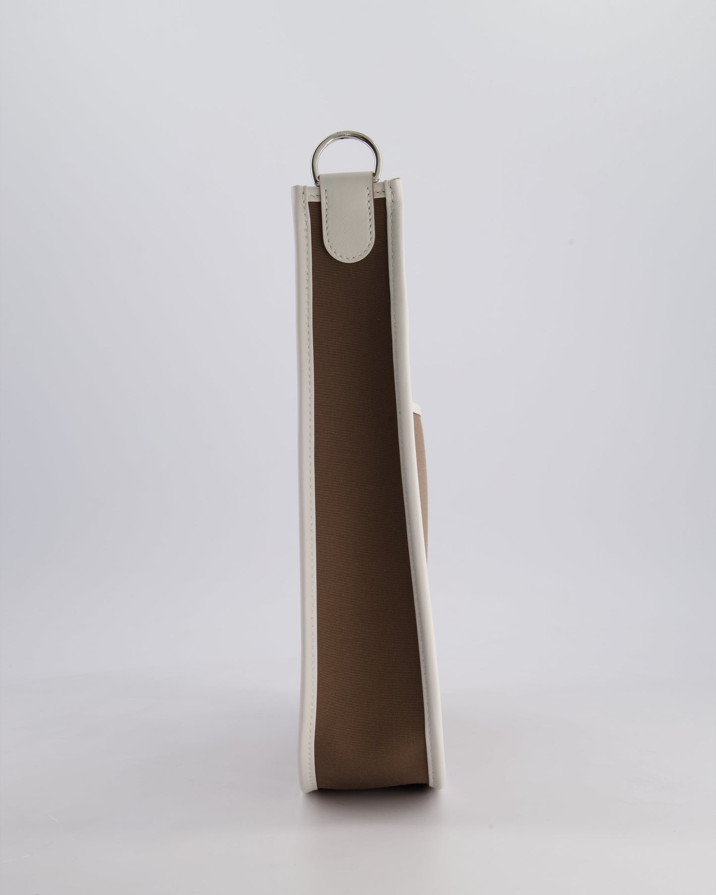 Hermès Evelyne 29 in Neo Etoupe Canvas and White with Palladium Hardware