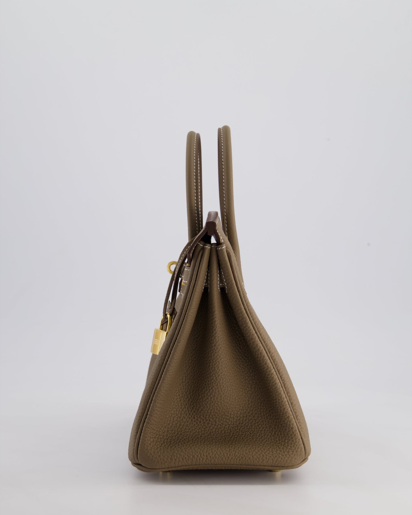 Hermès Birkin 25 Retourne Bag in Etoupe Togo Leather with Gold Hardware