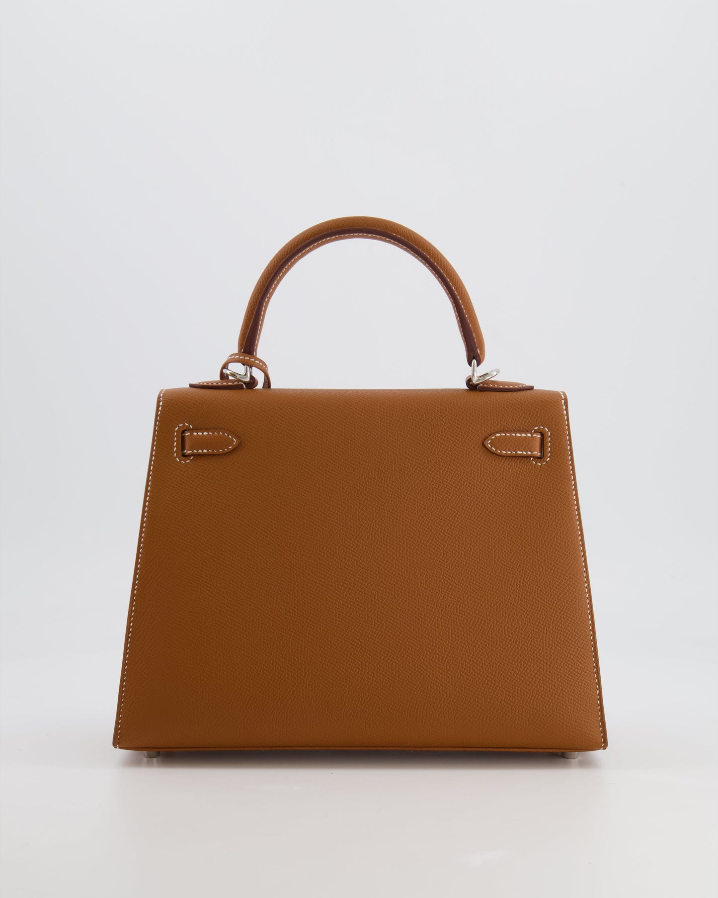 Hermès Kelly 25 Sellier Bag in Gold Epsom Leather with Palladium Hardware