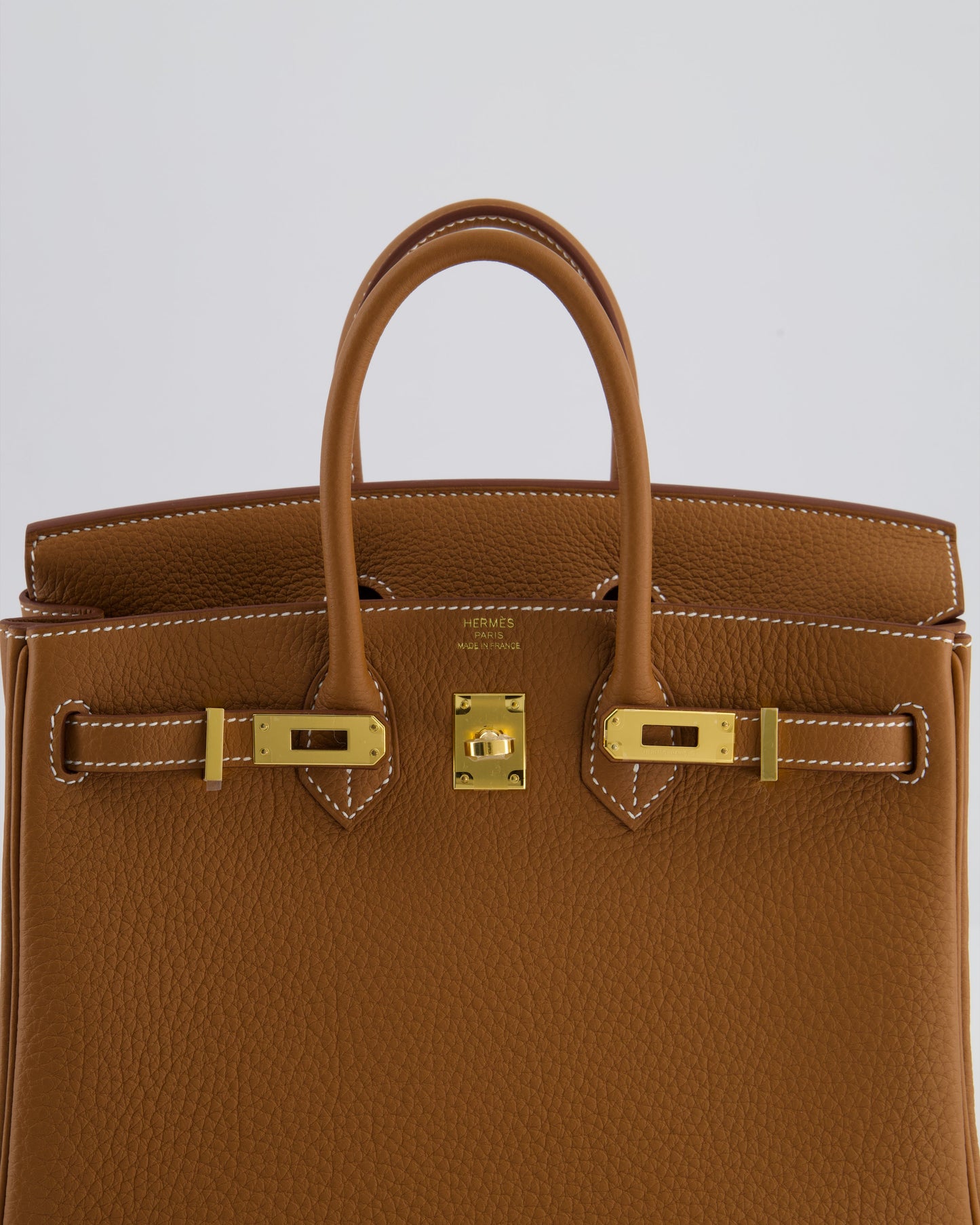 *HOLY GRAIL* Hermès Birkin 25 Retourne Bag in Gold Togo Leather with Gold Hardware
