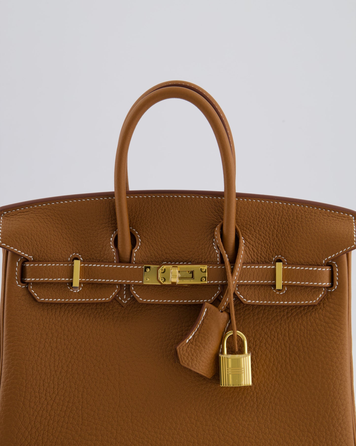 *HOLY GRAIL* Hermès Birkin 25 Retourne Bag in Gold Togo Leather with Gold Hardware
