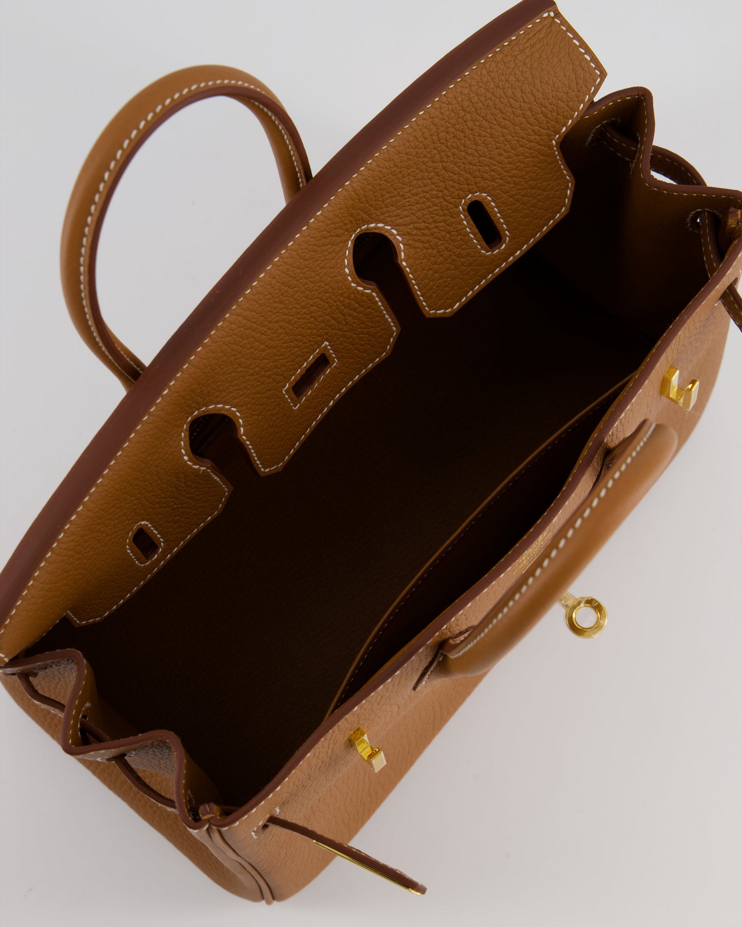 *HOLY GRAIL* Hermès Birkin 25 Retourne Bag in Gold Togo Leather with Gold Hardware
