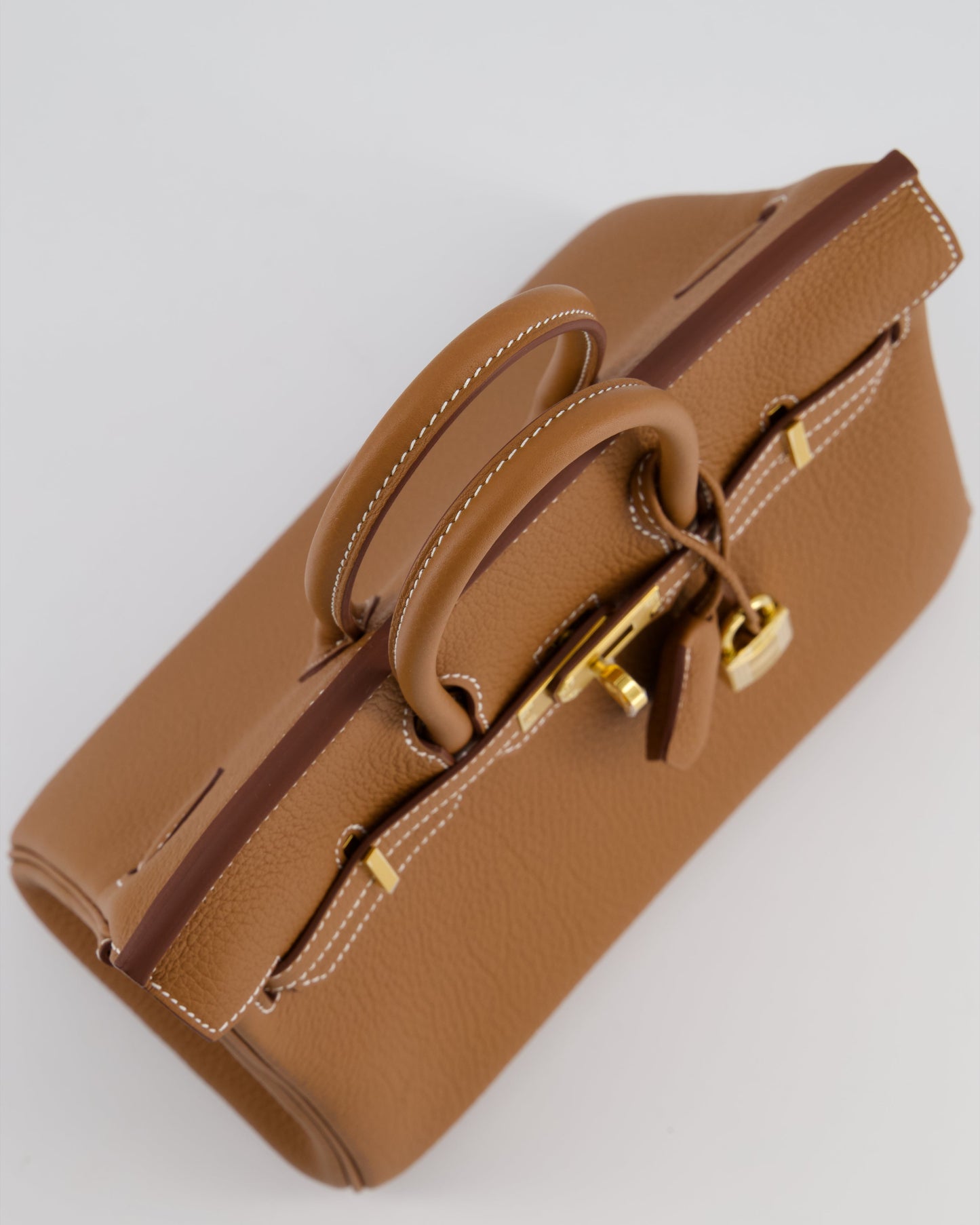 *HOLY GRAIL* Hermès Birkin 25 Retourne Bag in Gold Togo Leather with Gold Hardware