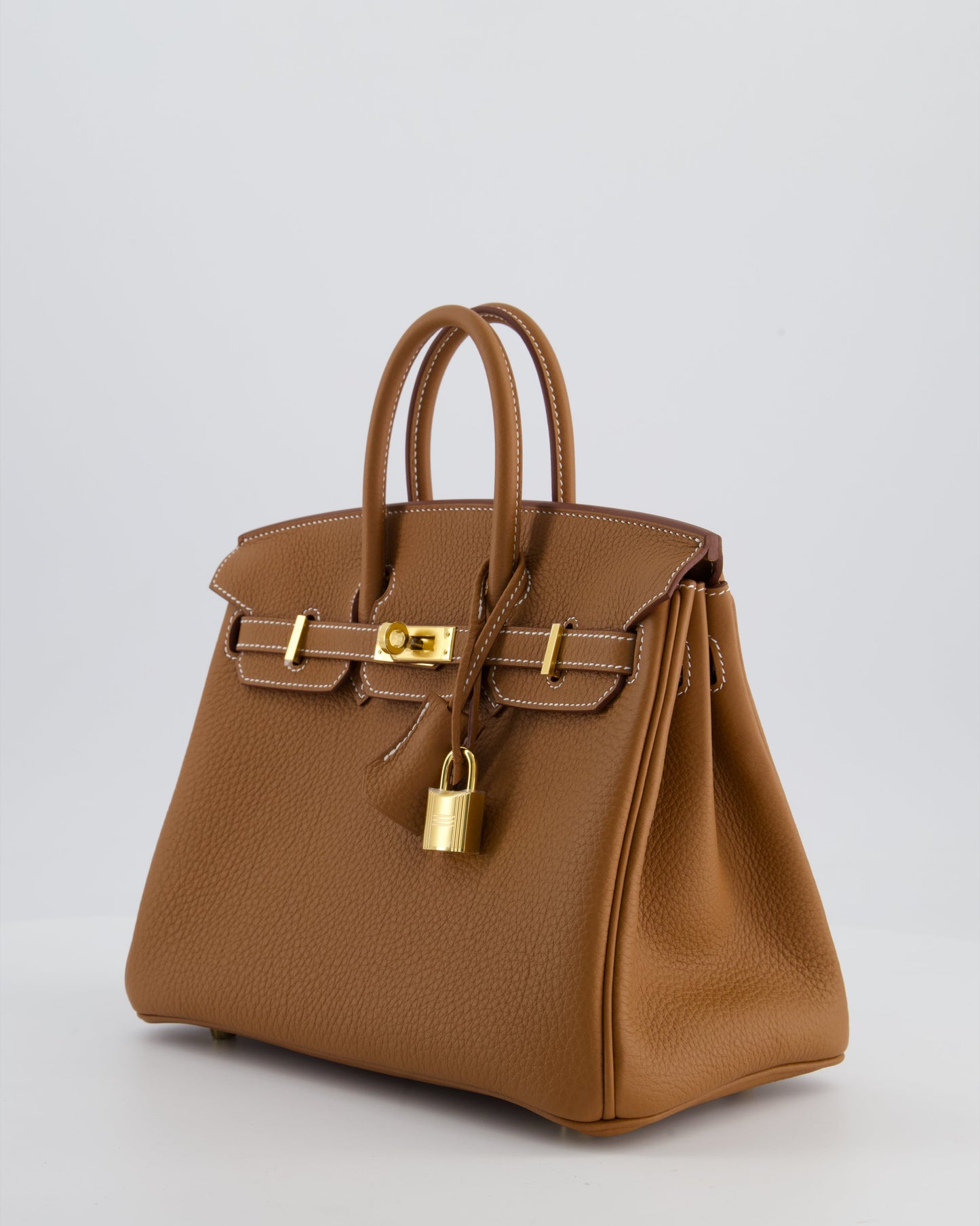 *HOLY GRAIL* Hermès Birkin 25 Retourne Bag in Gold Togo Leather with Gold Hardware