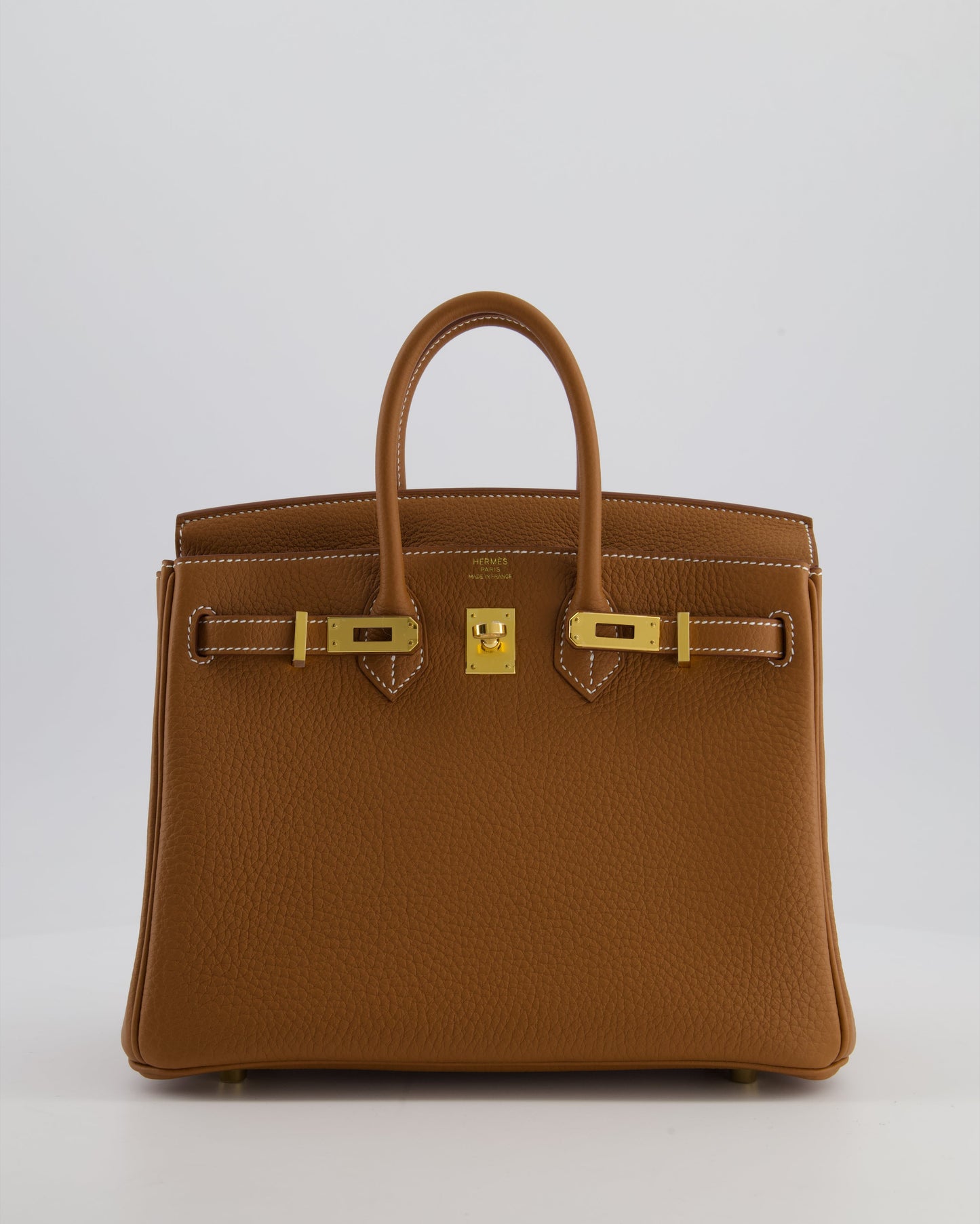 *HOLY GRAIL* Hermès Birkin 25 Retourne Bag in Gold Togo Leather with Gold Hardware