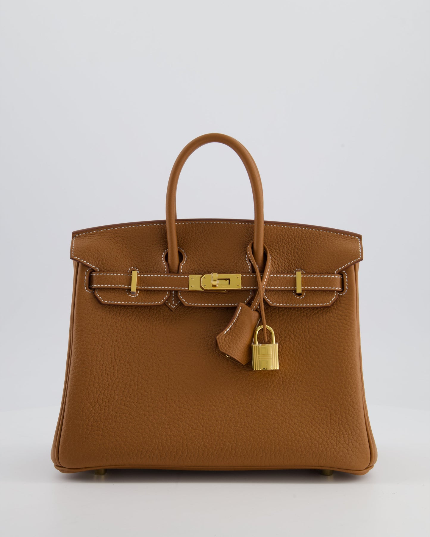 *HOLY GRAIL* Hermès Birkin 25 Retourne Bag in Gold Togo Leather with Gold Hardware