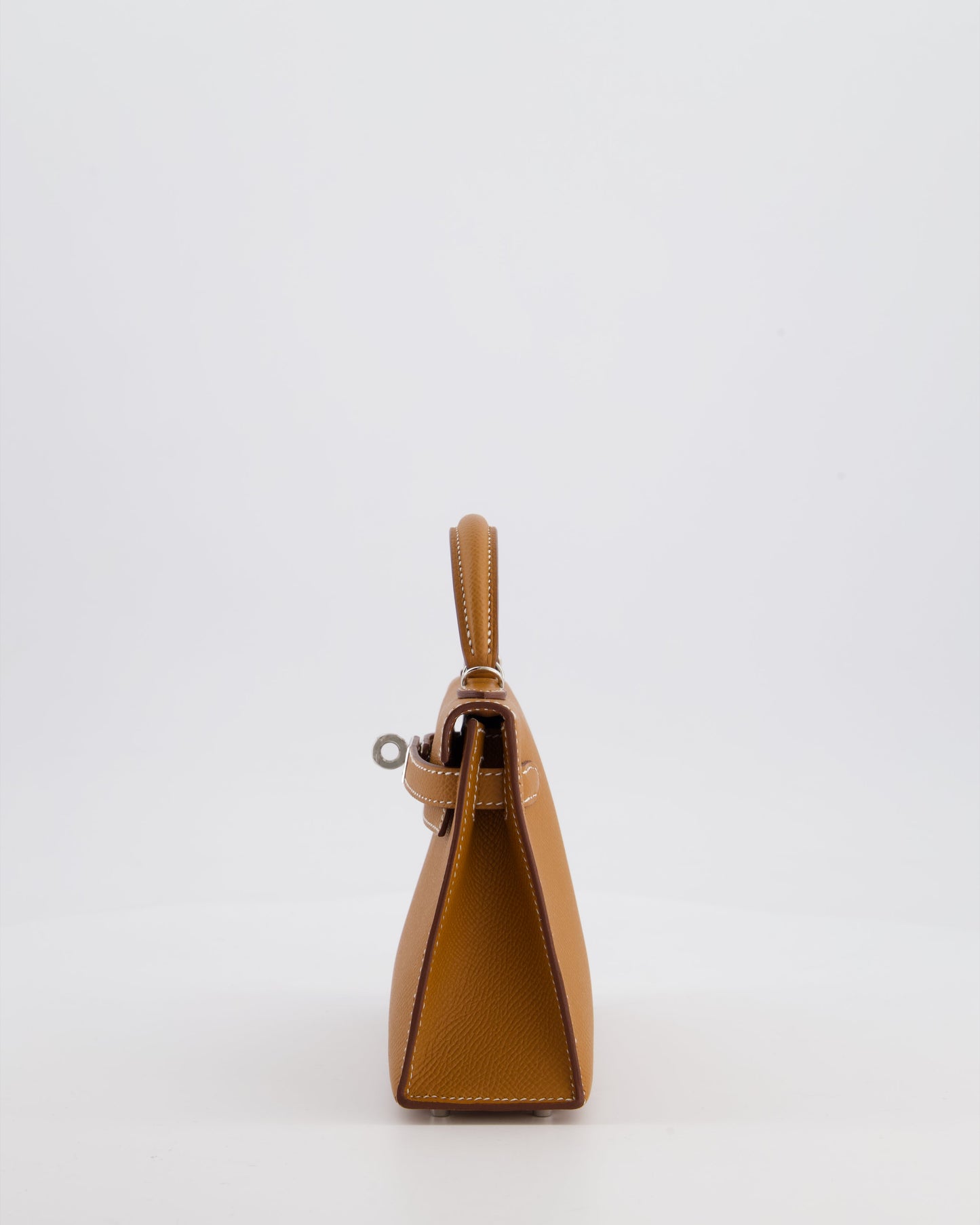 Hermès Mini Kelly II 20 Bag in Gold Epsom Leather with Palladium Hardware
