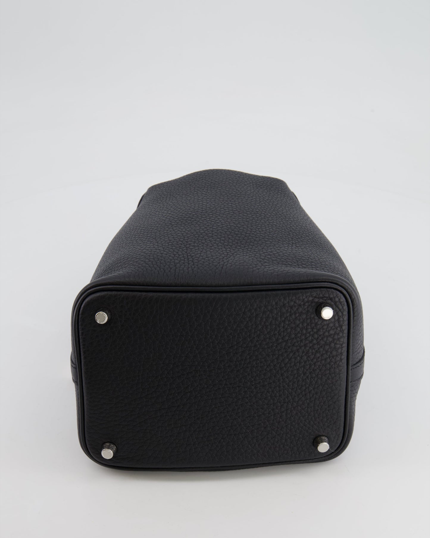Hermès Picotin 18cm Lock Bag in Noir Clemence Leather with Palladium Hardware