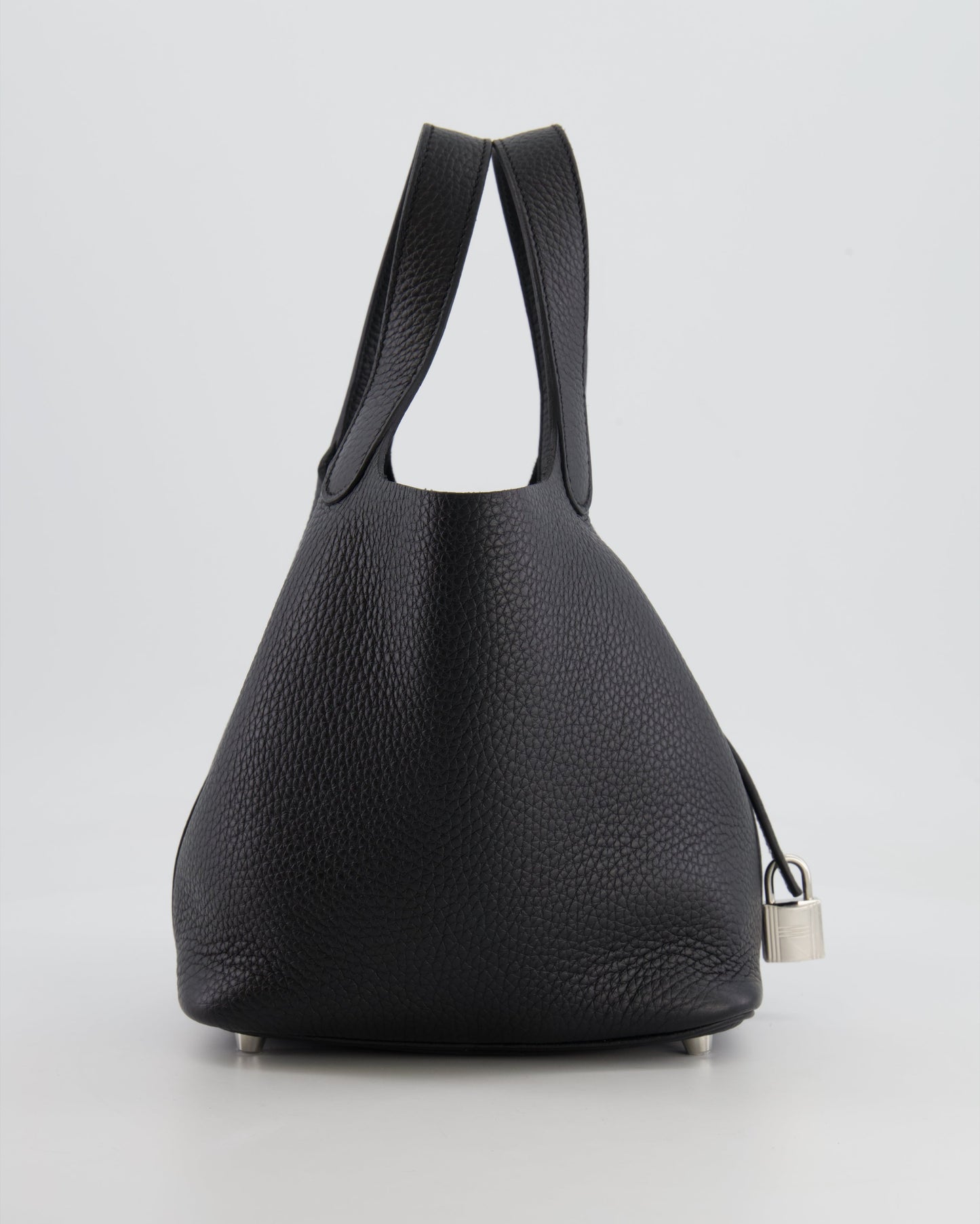 Hermès Picotin 18cm Lock Bag in Noir Clemence Leather with Palladium Hardware