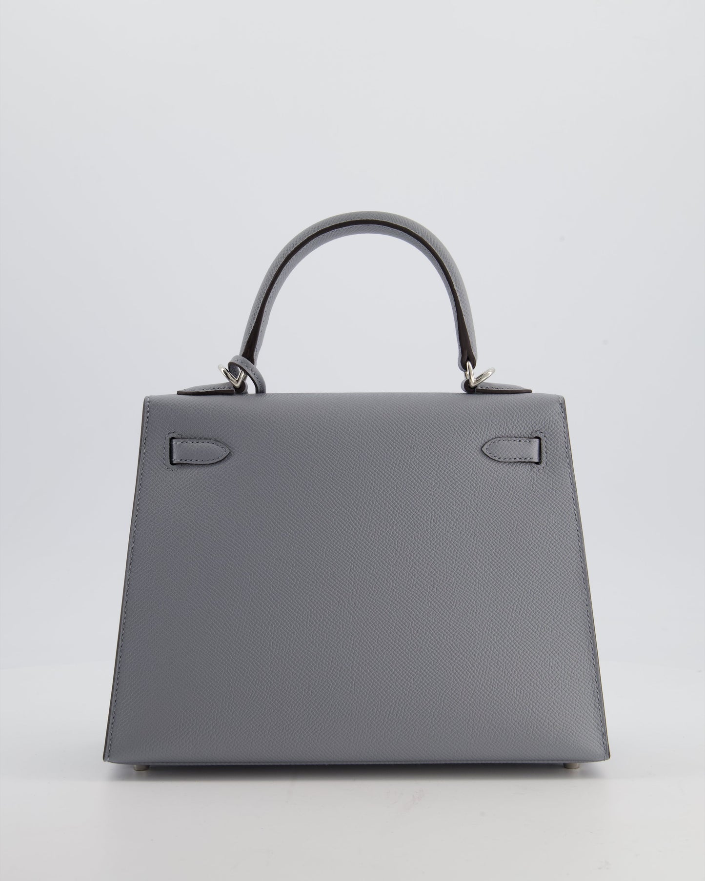 Hermès Kelly 25 Sellier Bag in Gris Pantin Epsom Leather with Palladium Hardware