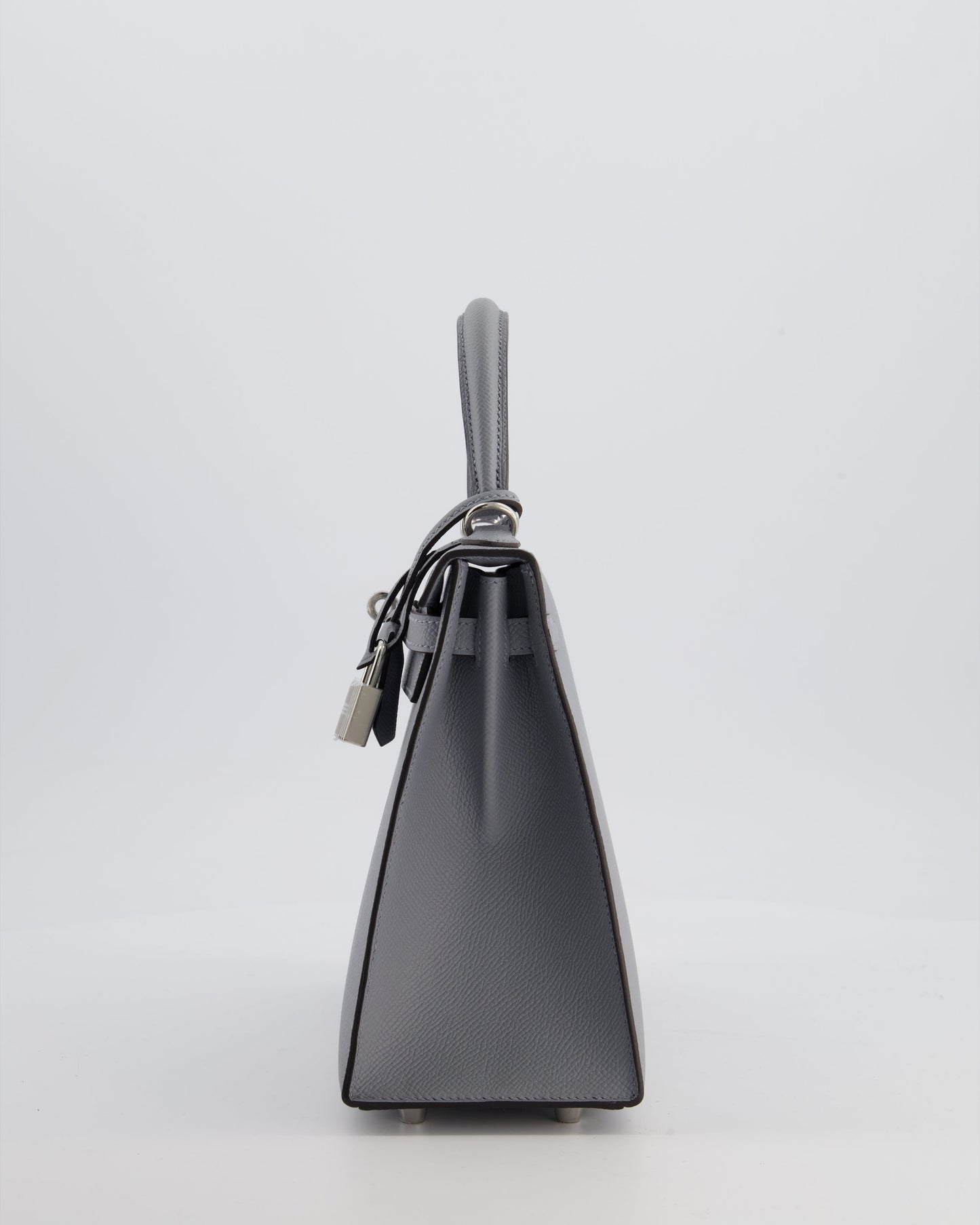 Hermès Kelly 25 Sellier Bag in Gris Pantin Epsom Leather with Palladium Hardware