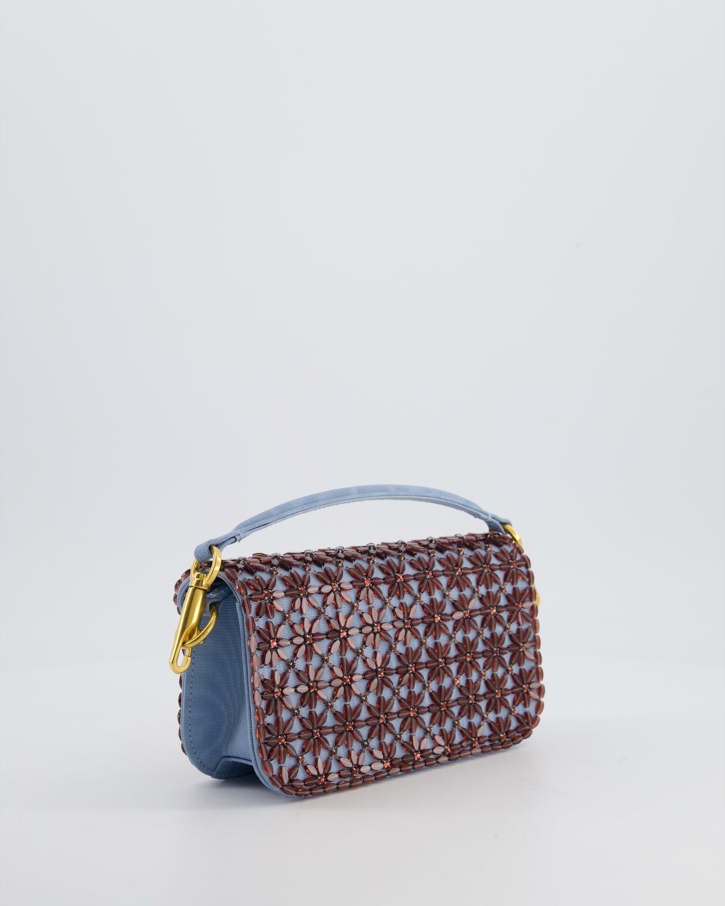 Valentino Multi Small Embroidered Loco Shoulder Bag with Gold tone Hardware RRP £3250