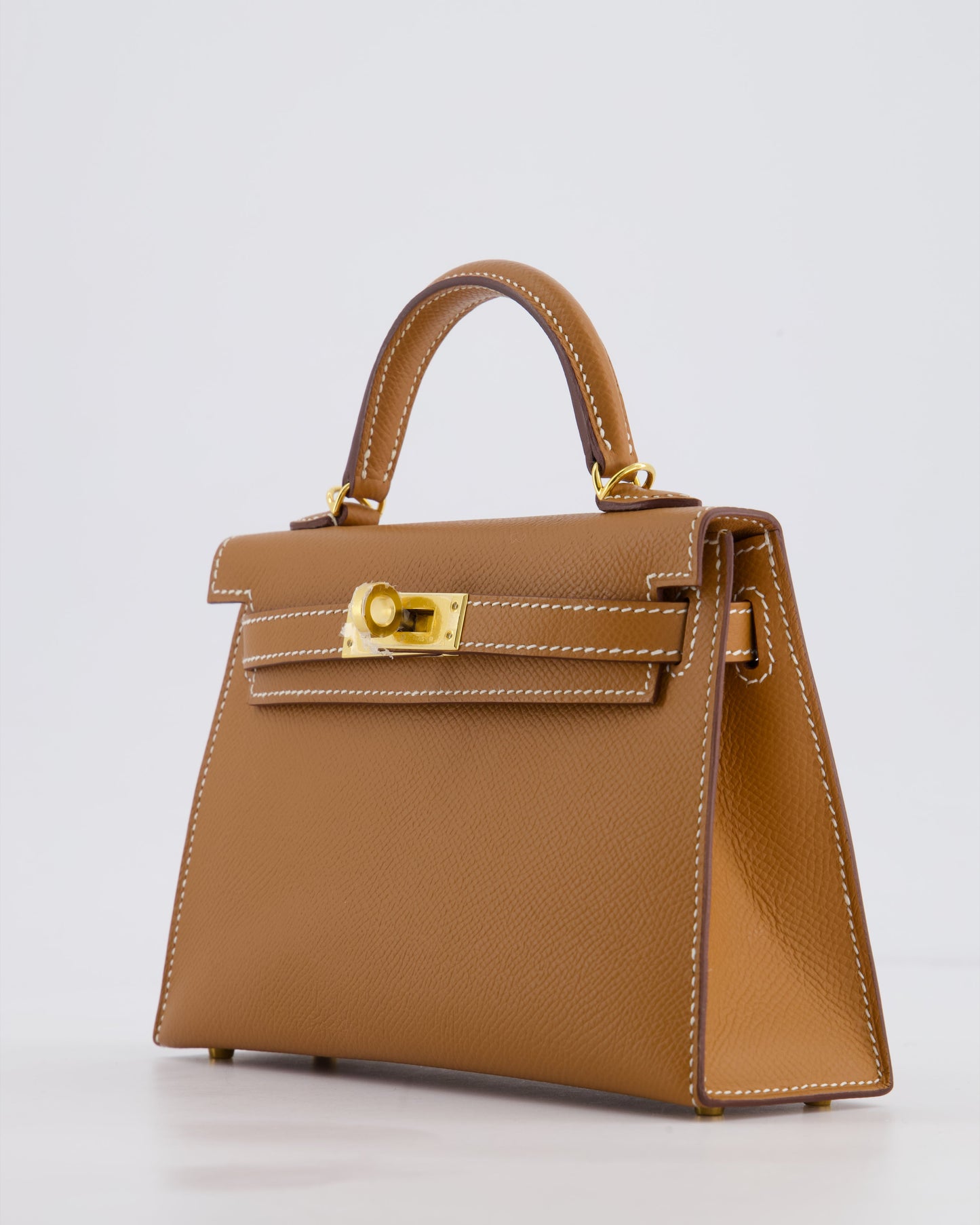 Hermès Mini Kelly II 20 Bag in Gold Epsom Leather with Gold Hardware