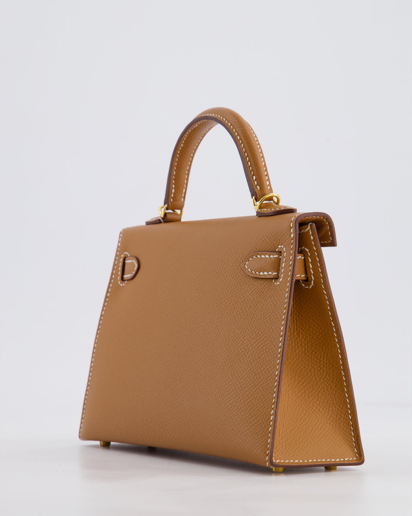 Hermès Mini Kelly II 20 Bag in Gold Epsom Leather with Gold Hardware
