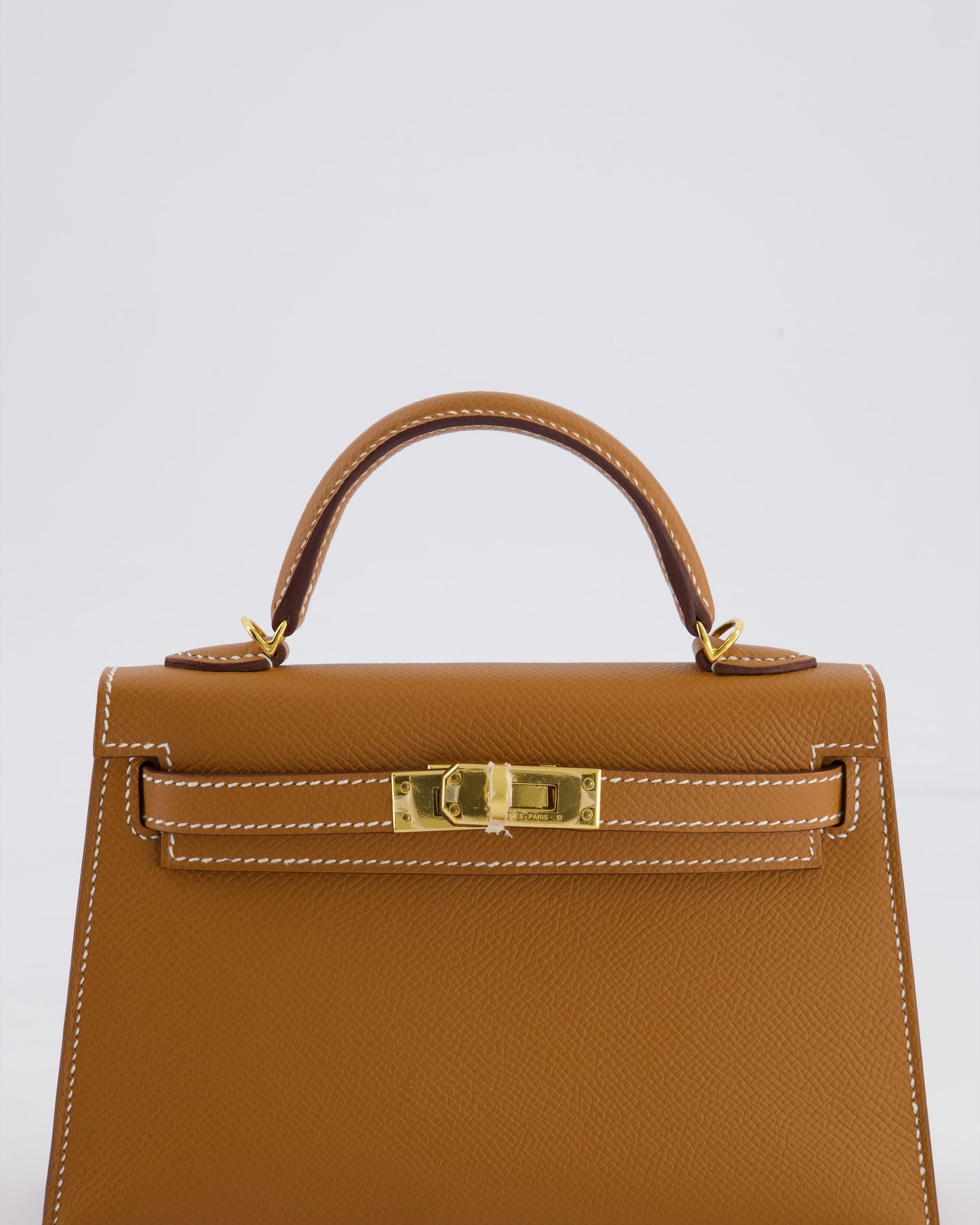 Hermès Mini Kelly II 20 Bag in Gold Epsom Leather with Gold Hardware