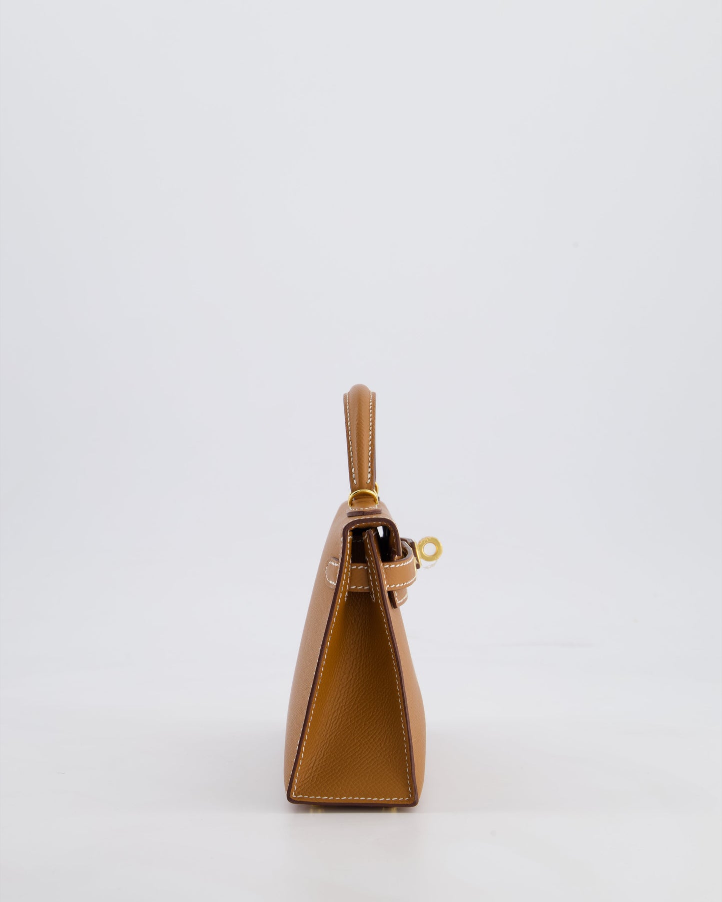 Hermès Mini Kelly II 20 Bag in Gold Epsom Leather with Gold Hardware