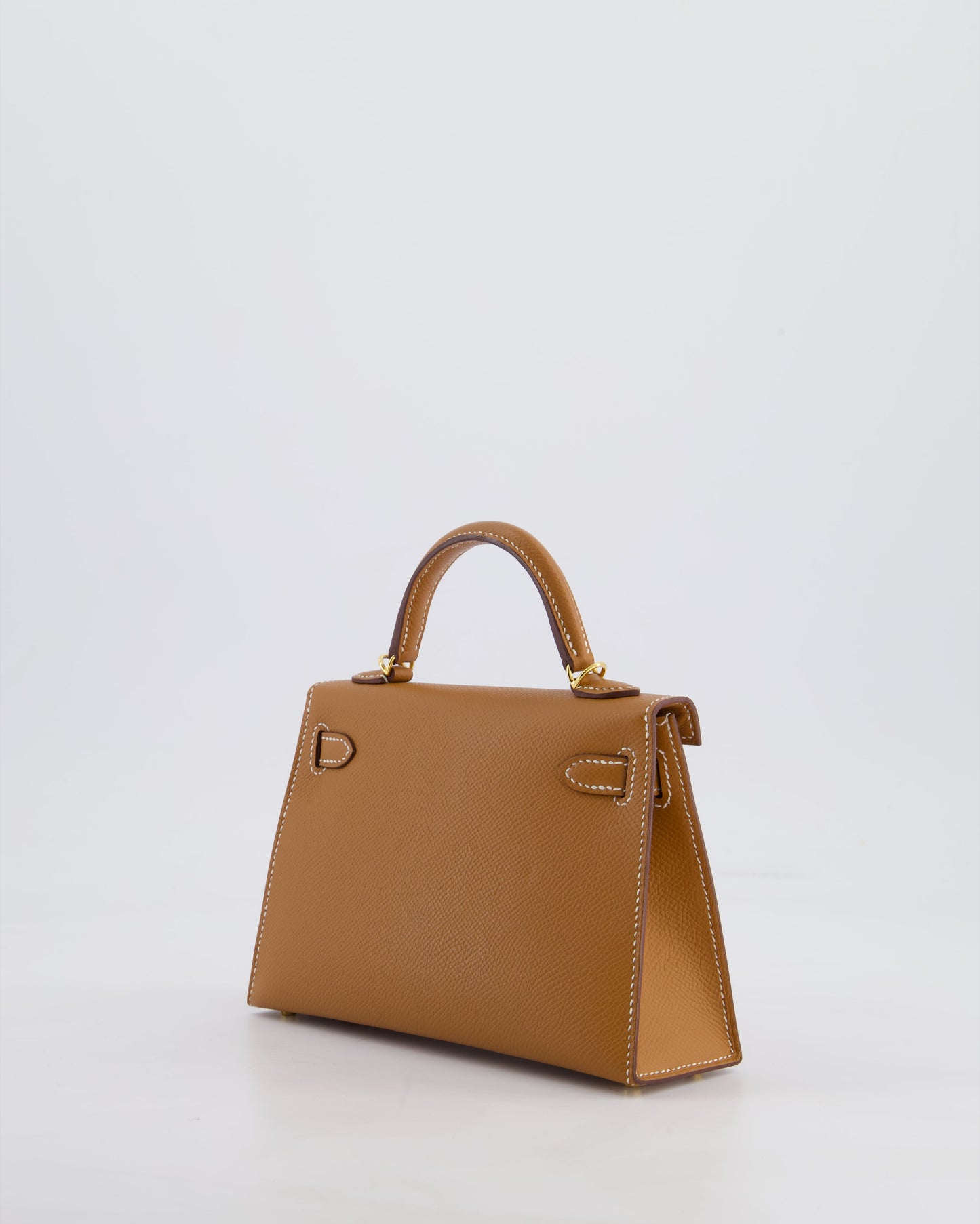 Hermès Mini Kelly II 20 Bag in Gold Epsom Leather with Gold Hardware