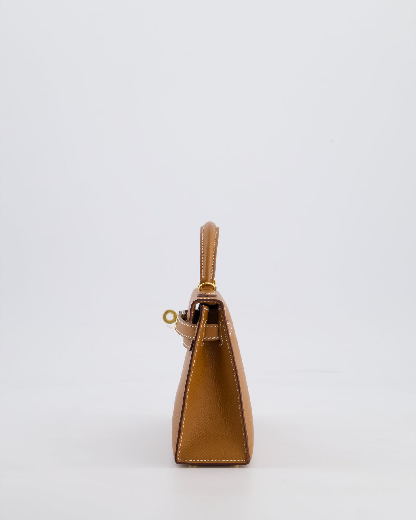 Hermès Mini Kelly II 20 Bag in Gold Epsom Leather with Gold Hardware