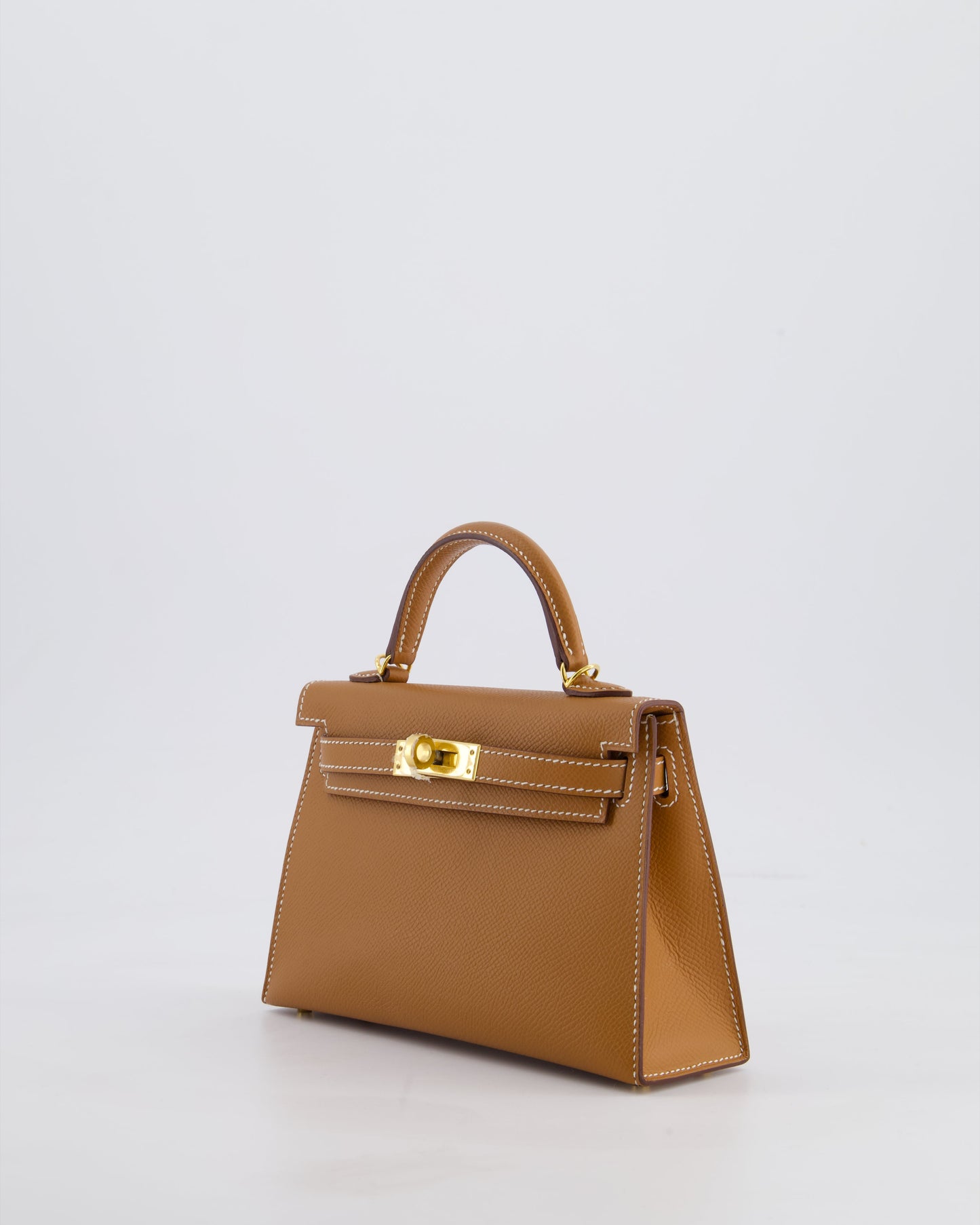 Hermès Mini Kelly II 20 Bag in Gold Epsom Leather with Gold Hardware