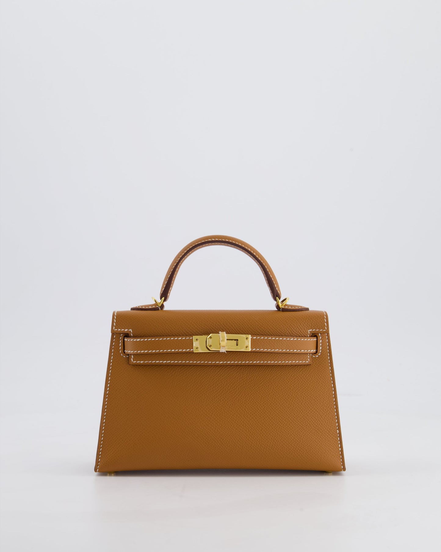 Hermès Mini Kelly II 20 Bag in Gold Epsom Leather with Gold Hardware