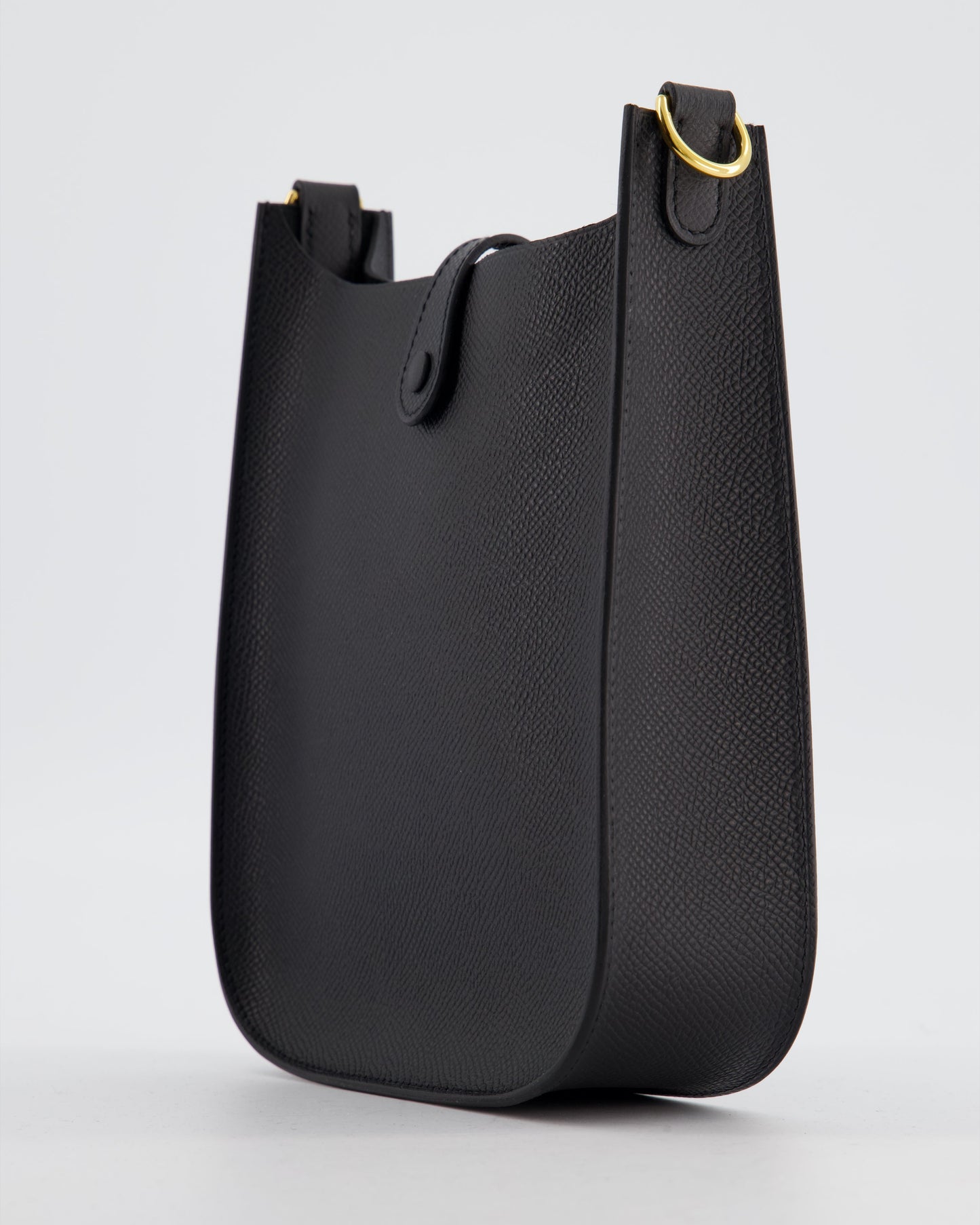 Hermès Black Mini Evelyne Sellier Bag in Epsom Leather with Gold Hardware