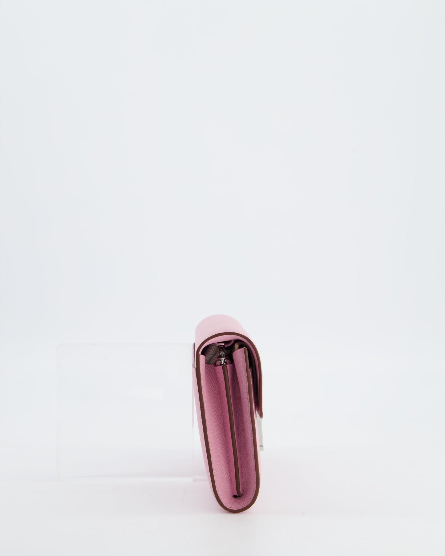 Hermès Constance To Go Bag in Mauve Sylvestre Epsom Leather with Palladium Hardware
