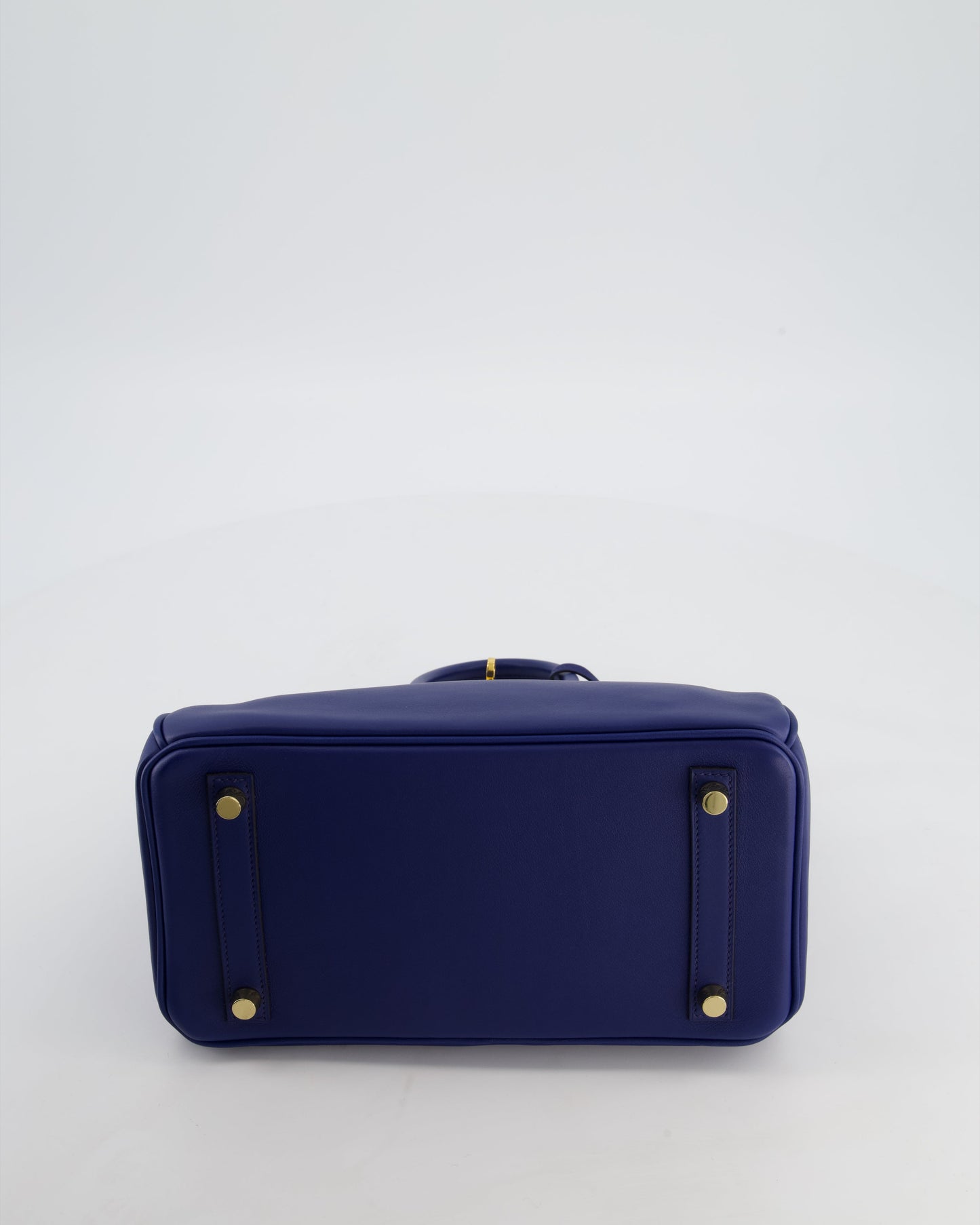 Hermès Birkin 25 Retourne Bag in Bleu Saphir Swift Leather with Gold Hardware