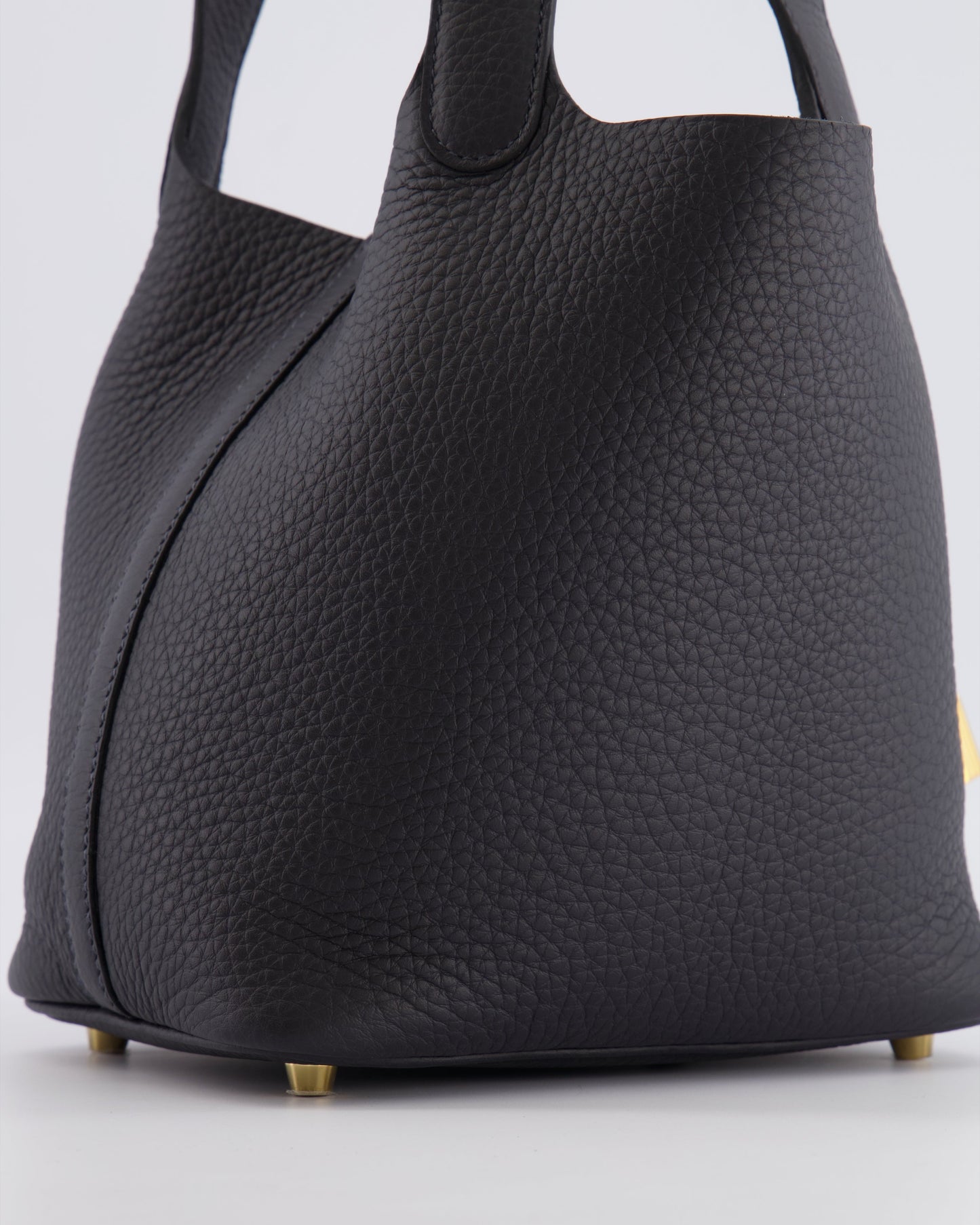 Hermès Picotin Lock 18 Bag in Caban Clemence Leather with Gold Hardware