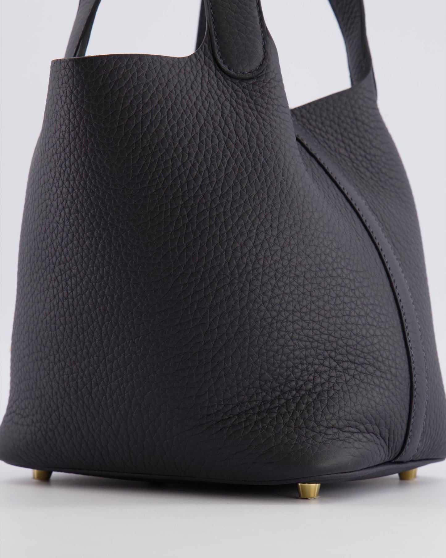 Hermès Picotin Lock 18 Bag in Caban Clemence Leather with Gold Hardware