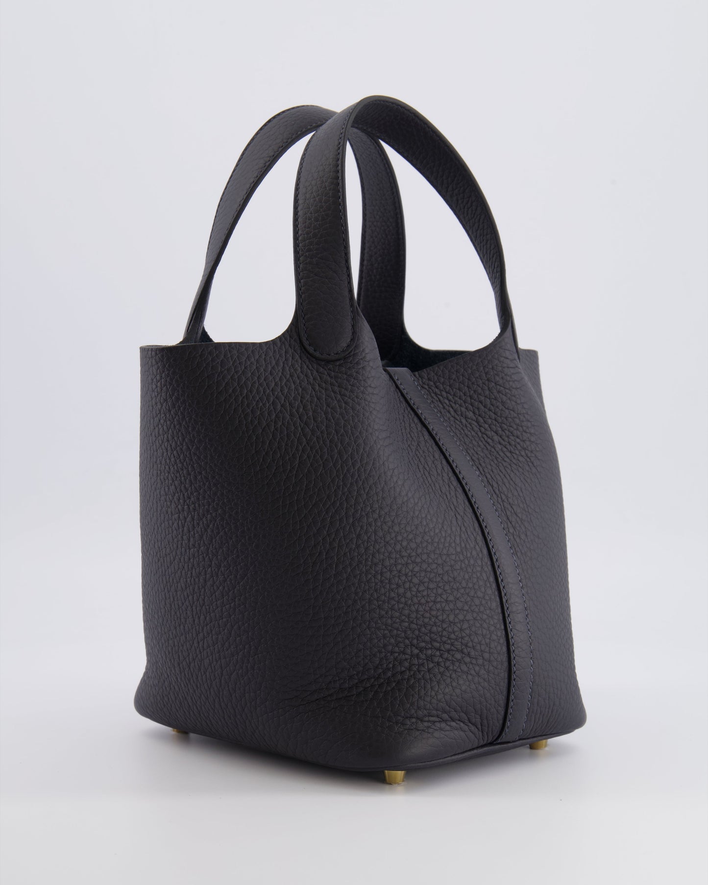 Hermès Picotin Lock 18 Bag in Caban Clemence Leather with Gold Hardware