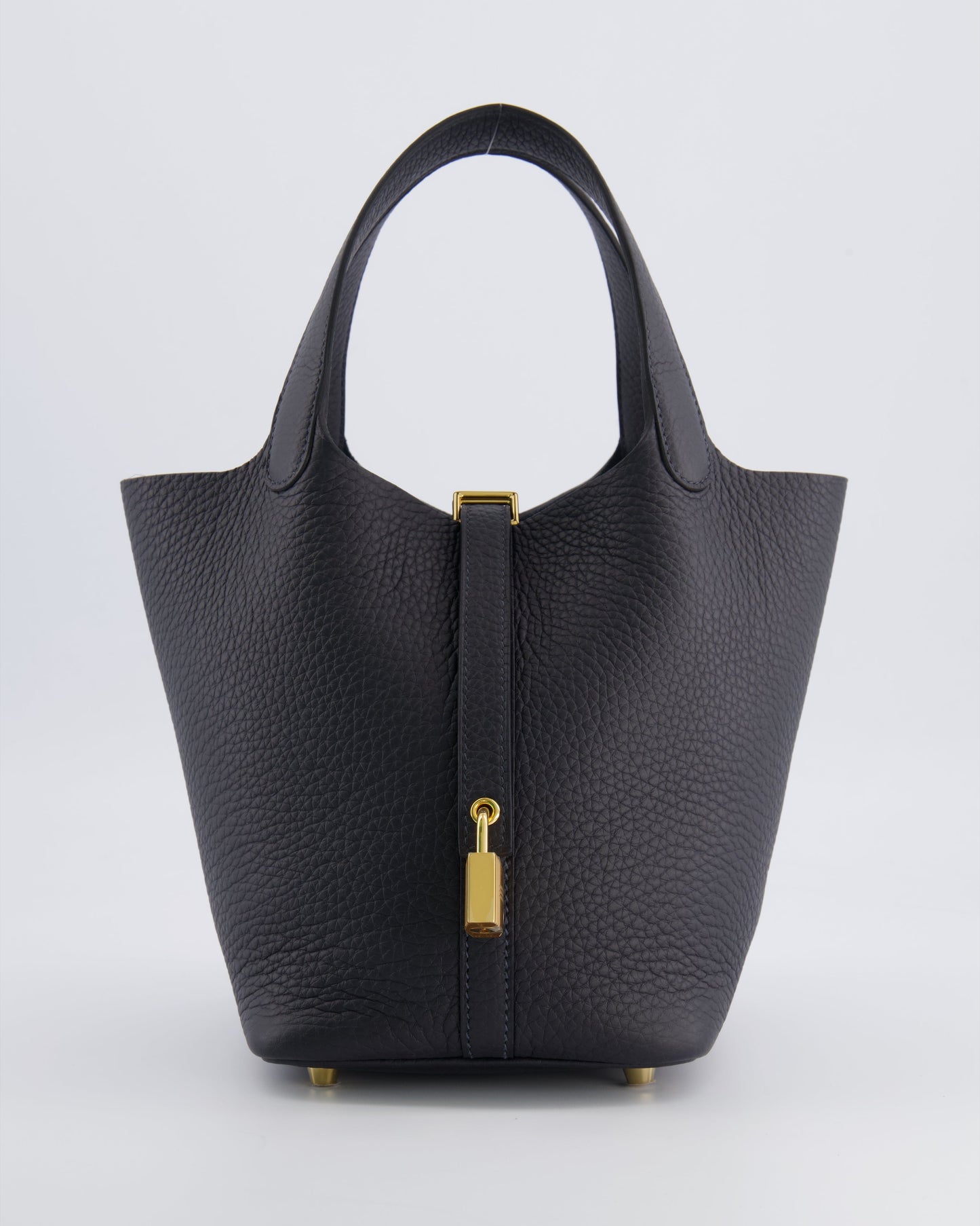 Hermès Picotin Lock 18 Bag in Caban Clemence Leather with Gold Hardware