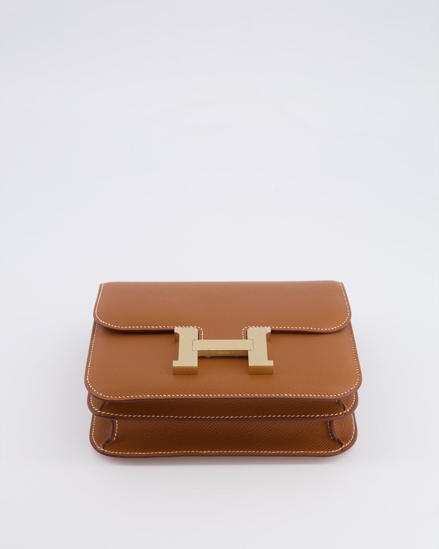 *RARE* Hermès Constance III 18 Miroir Bag in Gold Epsom Leather with Brushed Permabrass Hardware