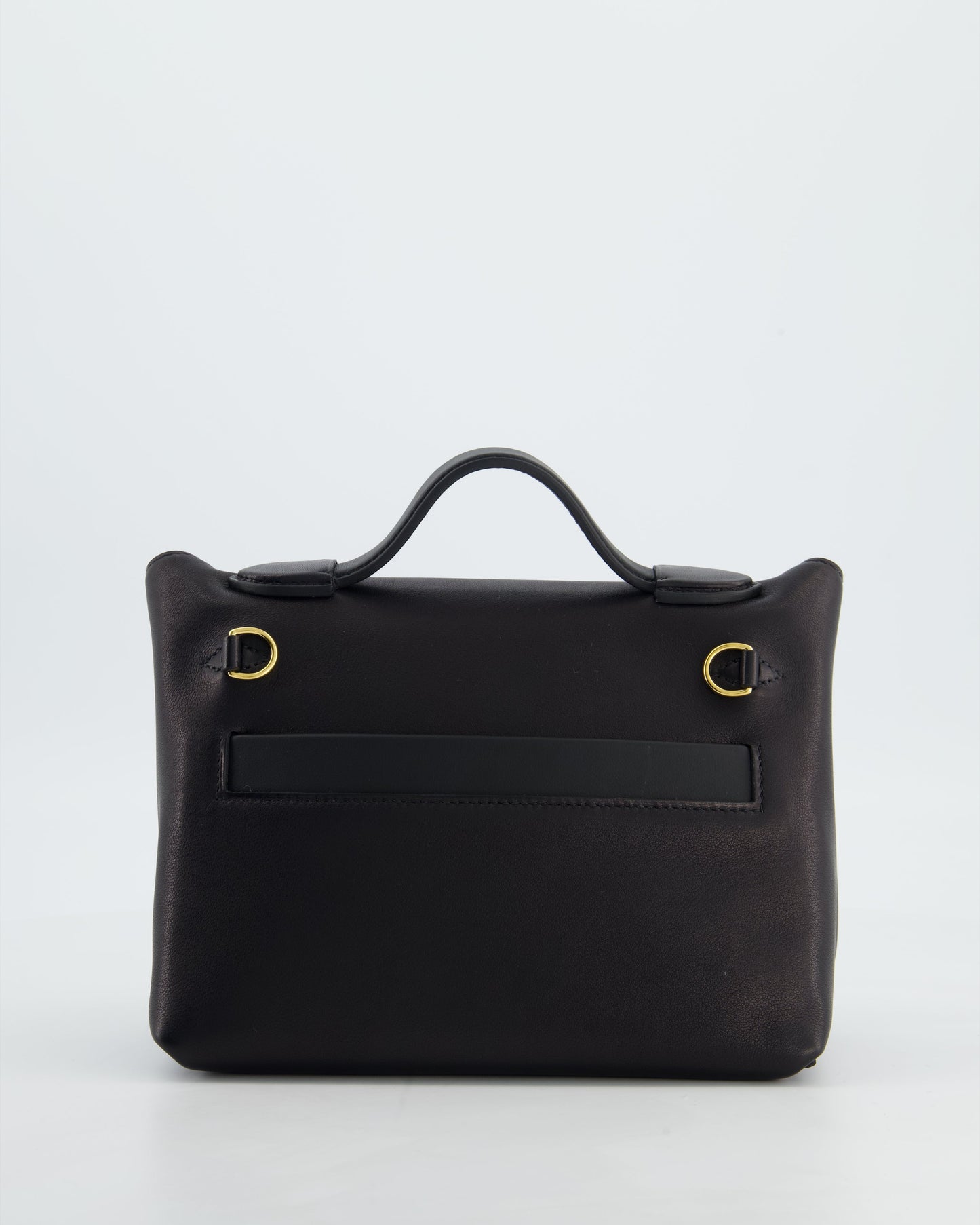 *RARE* Hermès 24/24 21 Bag in Noir Volupto and Noir Swift Leather with Gold Hardware