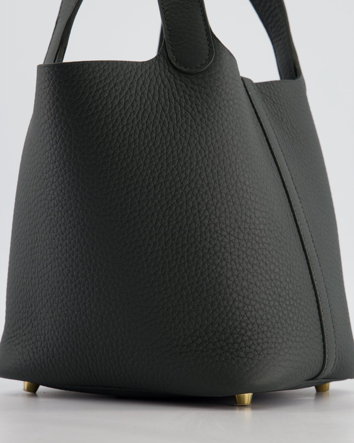 Hermès Picotin Lock 18 Bag in Vert Mangrove Clemence Leather with Permabrass Hardware