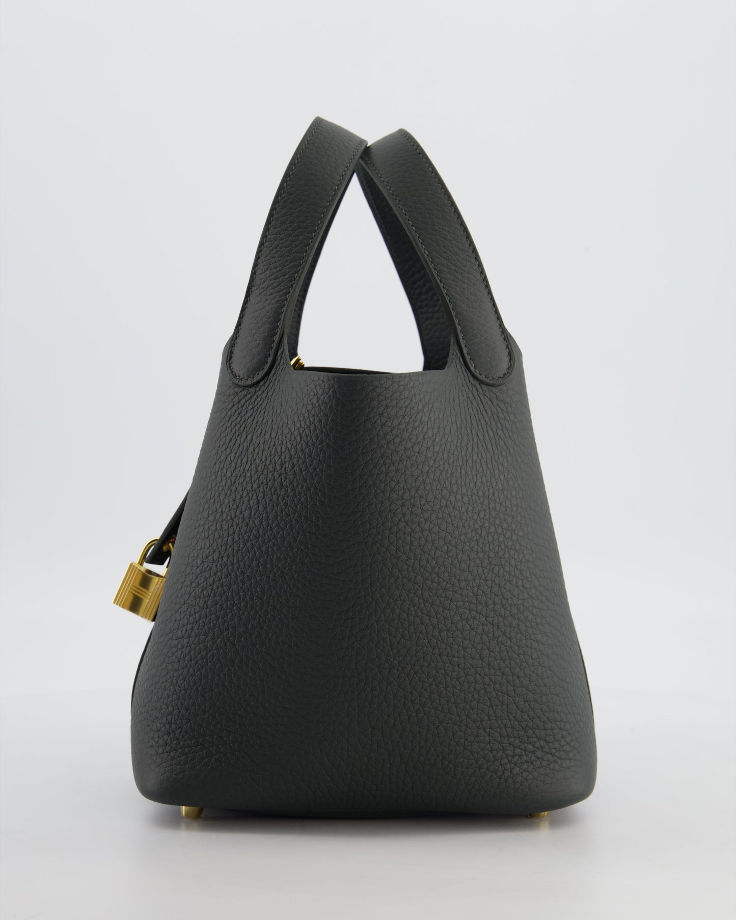 Hermès Picotin Lock 18 Bag in Vert Mangrove Clemence Leather with Permabrass Hardware