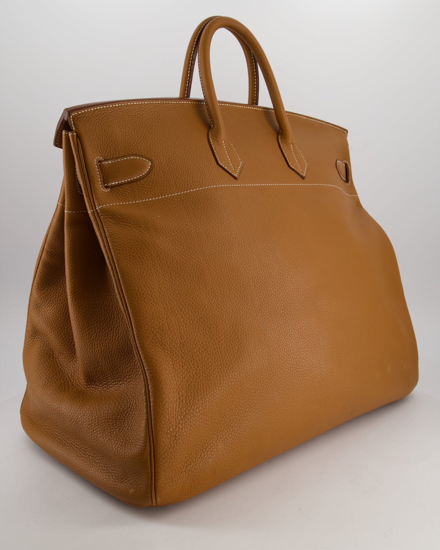 Hermès Haut à Courroies HAC 40 Bag in Gold Togo Leather with Palladium Hardware