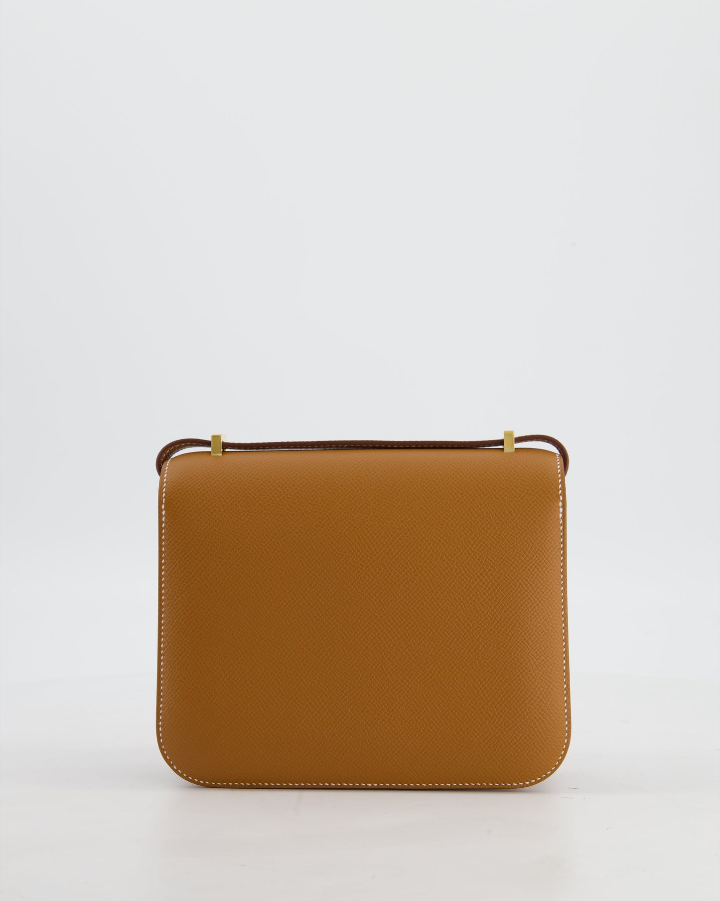 Hermès Mini Constance III Miroir 18 Bag in Gold Epsom Leather with Gold Hardware