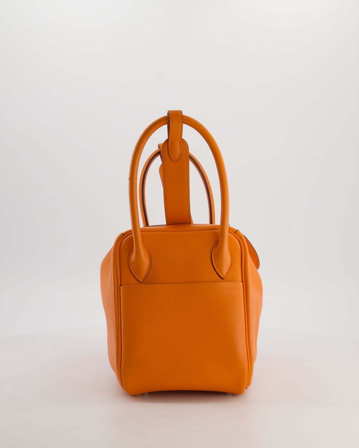 Hermès Lindy 26 Bag in Orange H Swift Leather with Palladium Hardware