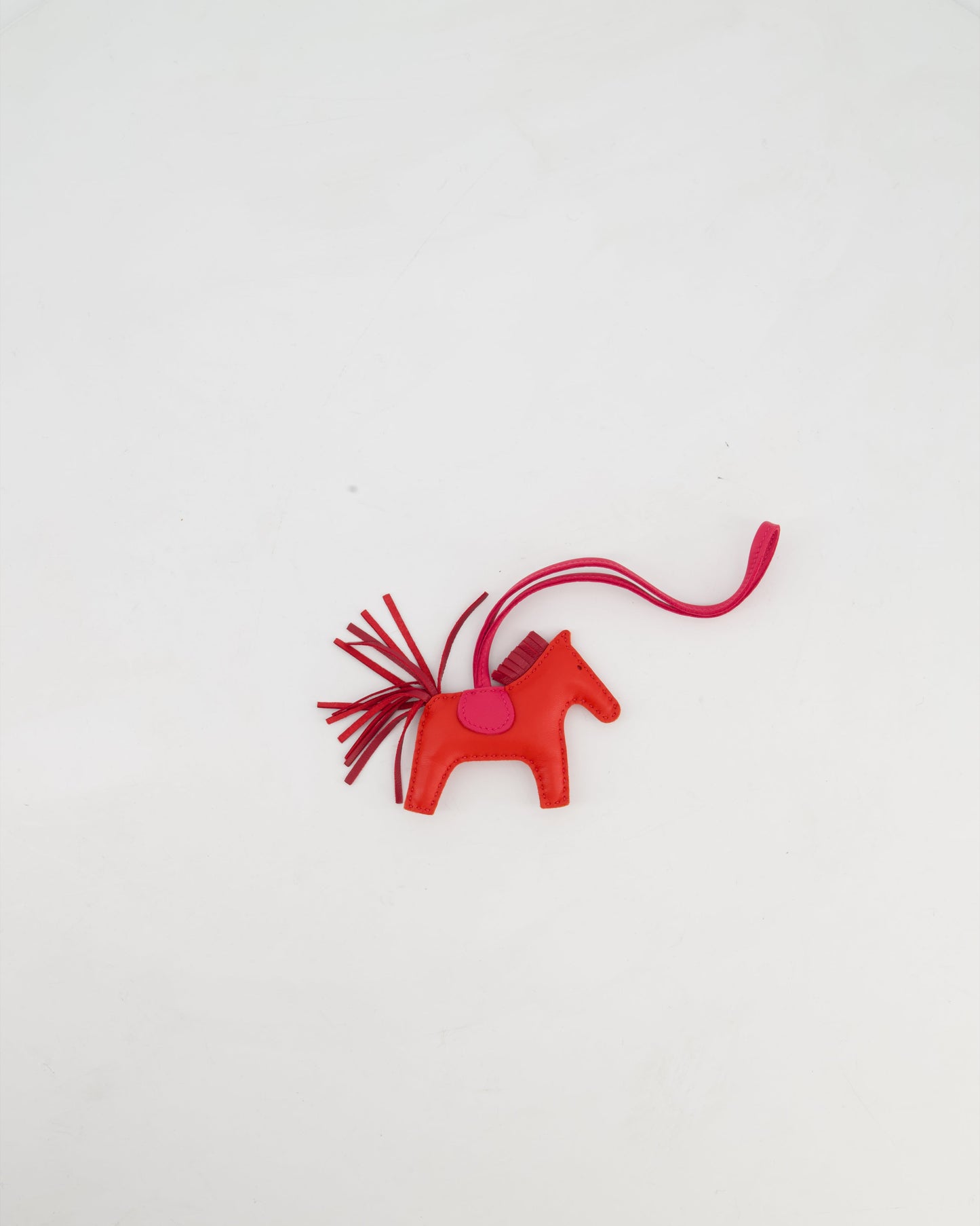 Hermès Rose Jaipur Rodeo in Leather PM Rodeo Bag Charm