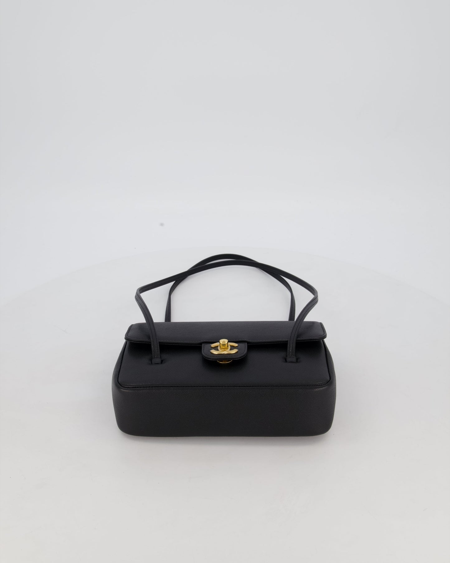 *RARE* Chanel 26P Preppy Coco Small Flap Bag in Shiny Caviar Leather with Gold Hardware