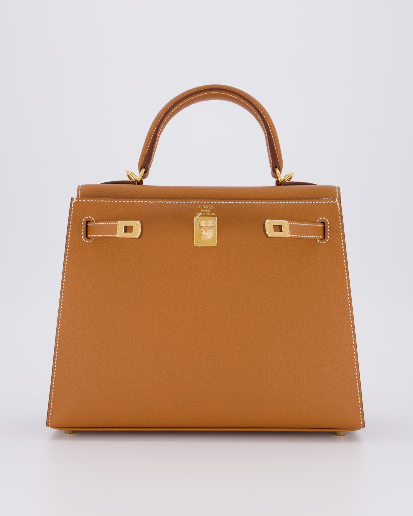 *HOLY GRAIL* Hermès Kelly 25 Sellier Bag in Gold Epsom Leather with Gold Hardware