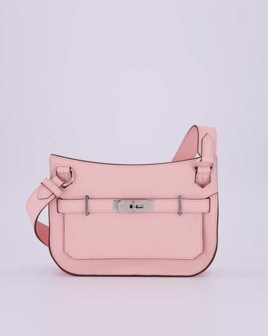 *RARE & HOT* Hermès Mini Jypsiere Bag in Rose Sakura Swift Leather with Palladium Hardware
