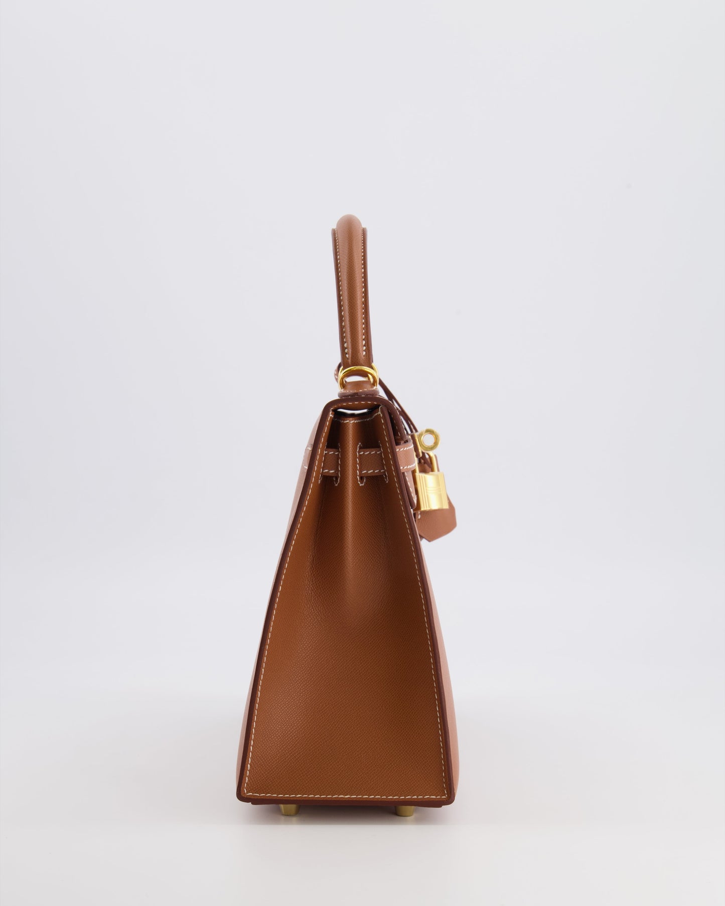 Hermès Kelly 25 II Sellier Bag in Gold Madame Leather with Gold Hardware