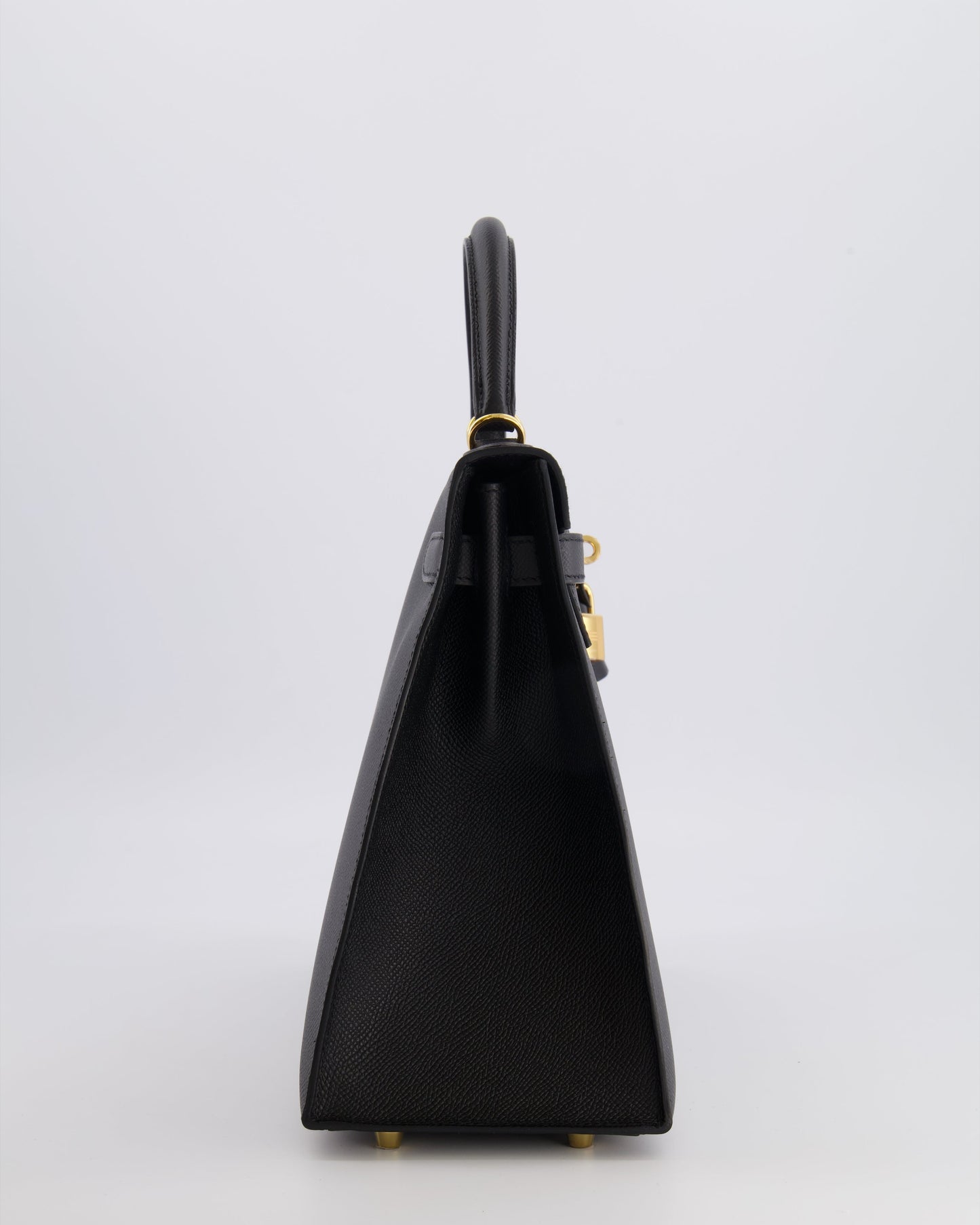Hermès Kelly 32 Sellier Bag in Noir Epsom Leather with Gold Hardware