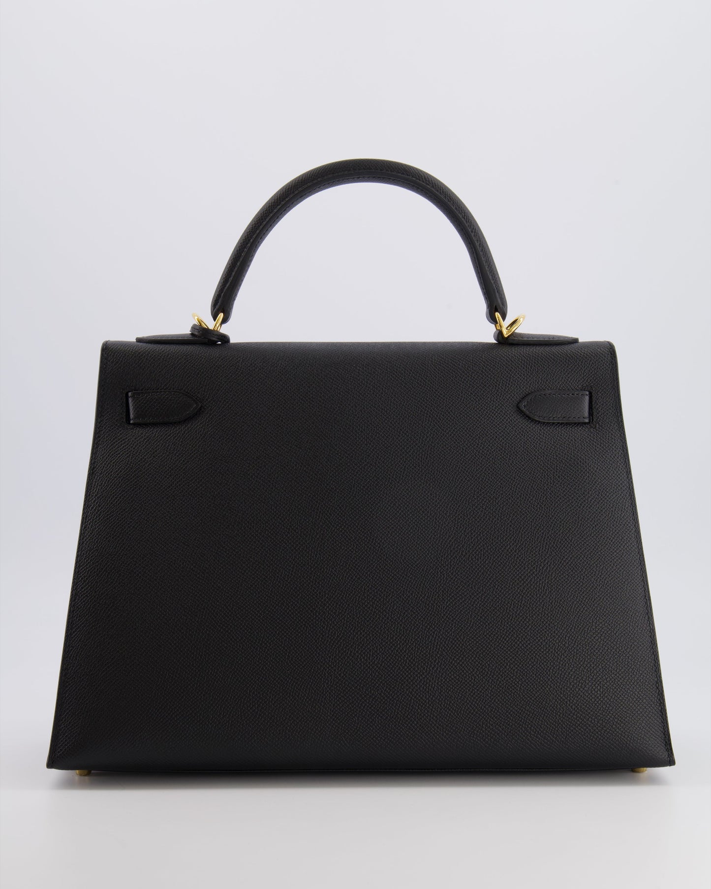 Hermès Kelly 32 Sellier Bag in Noir Epsom Leather with Gold Hardware