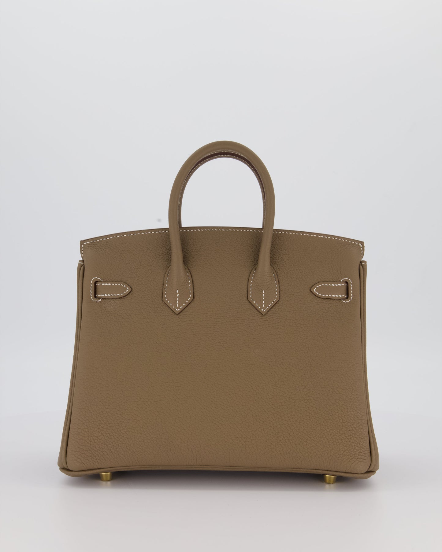 Hermès Birkin 25 Retourne Bag in Etoupe Togo Leather with Gold Hardware