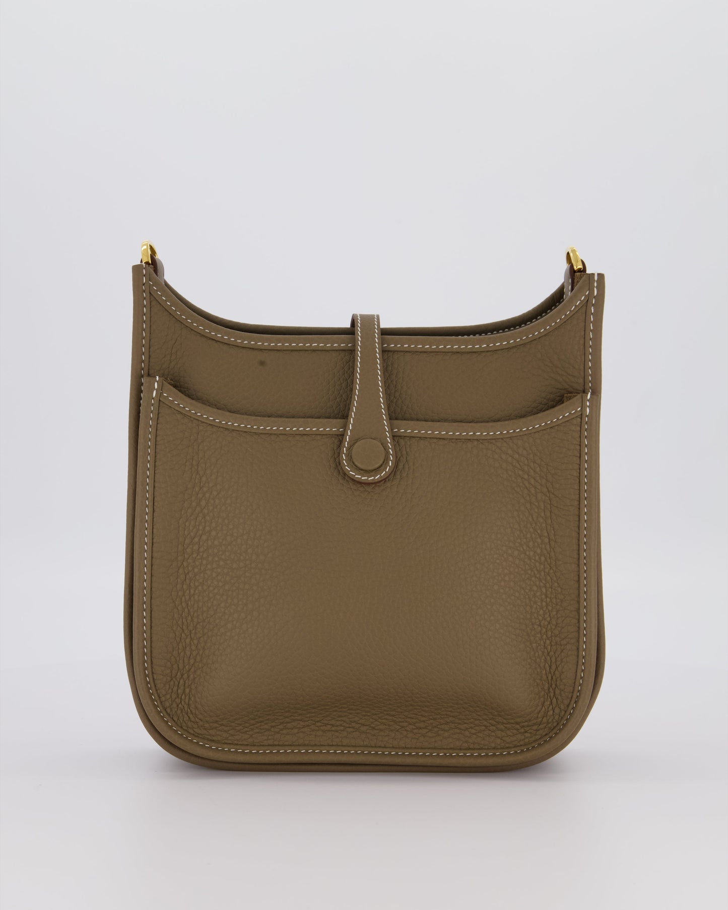 *HOT & RARE* Hermès Evelyne III 23 Bag in Etoupe Taurillon Clemence Leather with Gold Hardware